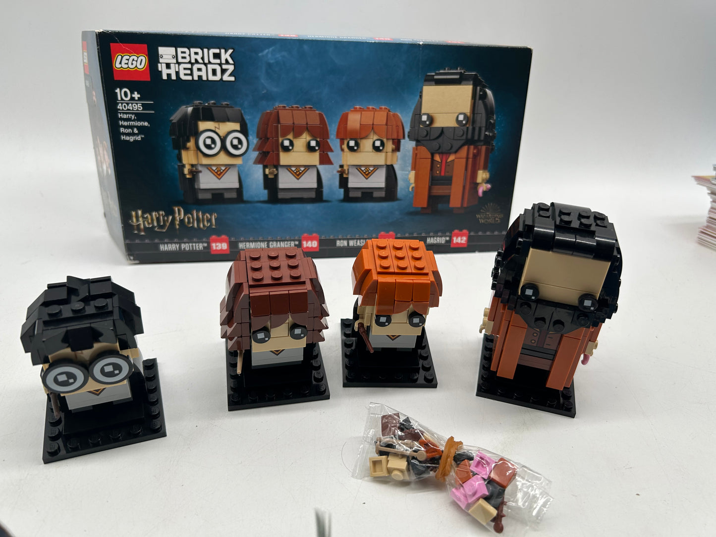 LEGO BRICKHEADZ: Harry, Hermine, Ron & Hagrid - 40495 -100% Vollständig- WIE NEU