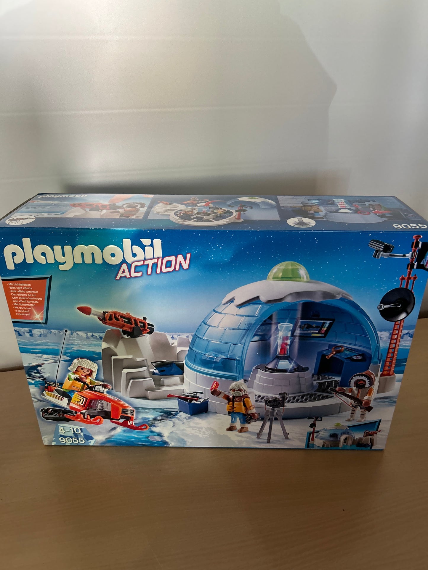 Playmobil 9055 Polar Ranger Hauptquartier 3 Forscher Schneemobil Iglu Kanone NEU