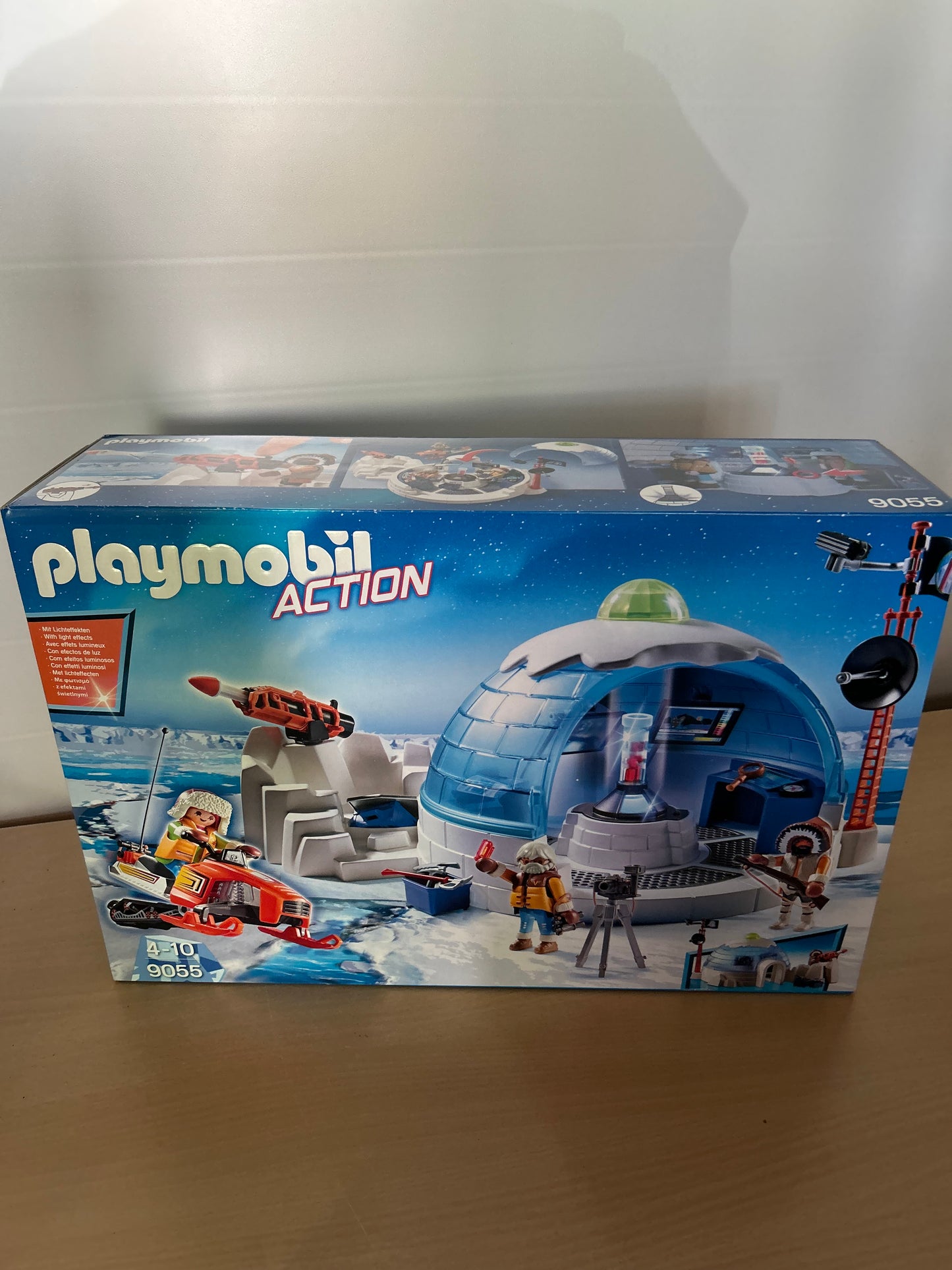 Playmobil 9055 Polar Ranger Hauptquartier 3 Forscher Schneemobil Iglu Kanone NEU