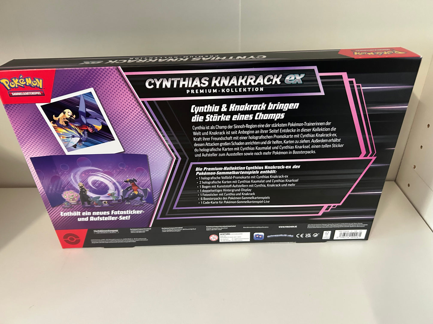 Pokemon Cynthias Knakrack-ex Premium Kollektion - DEUTSCH - NEU & OVP!