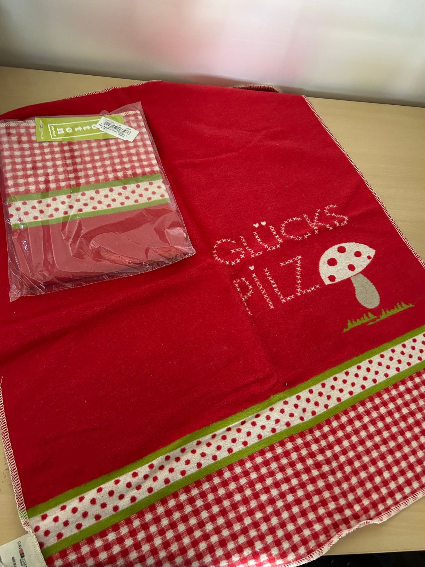 David Fussenegger Baby Blanket Dots Allover 70 x 90 cm Glückspliz Decke