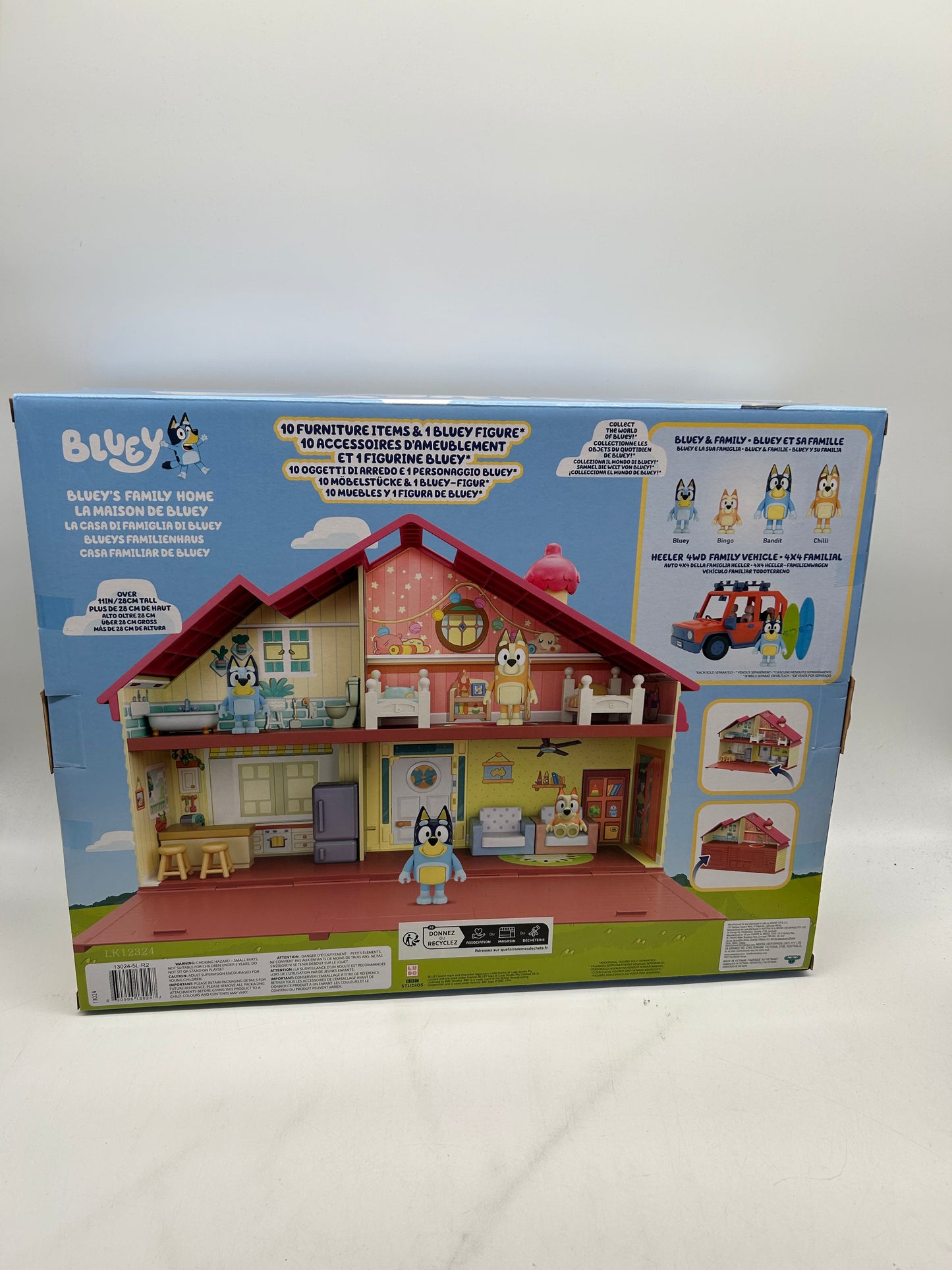 BLUEY Spielhaus, Funktionierende Türen, Viele Details, Ab 3+