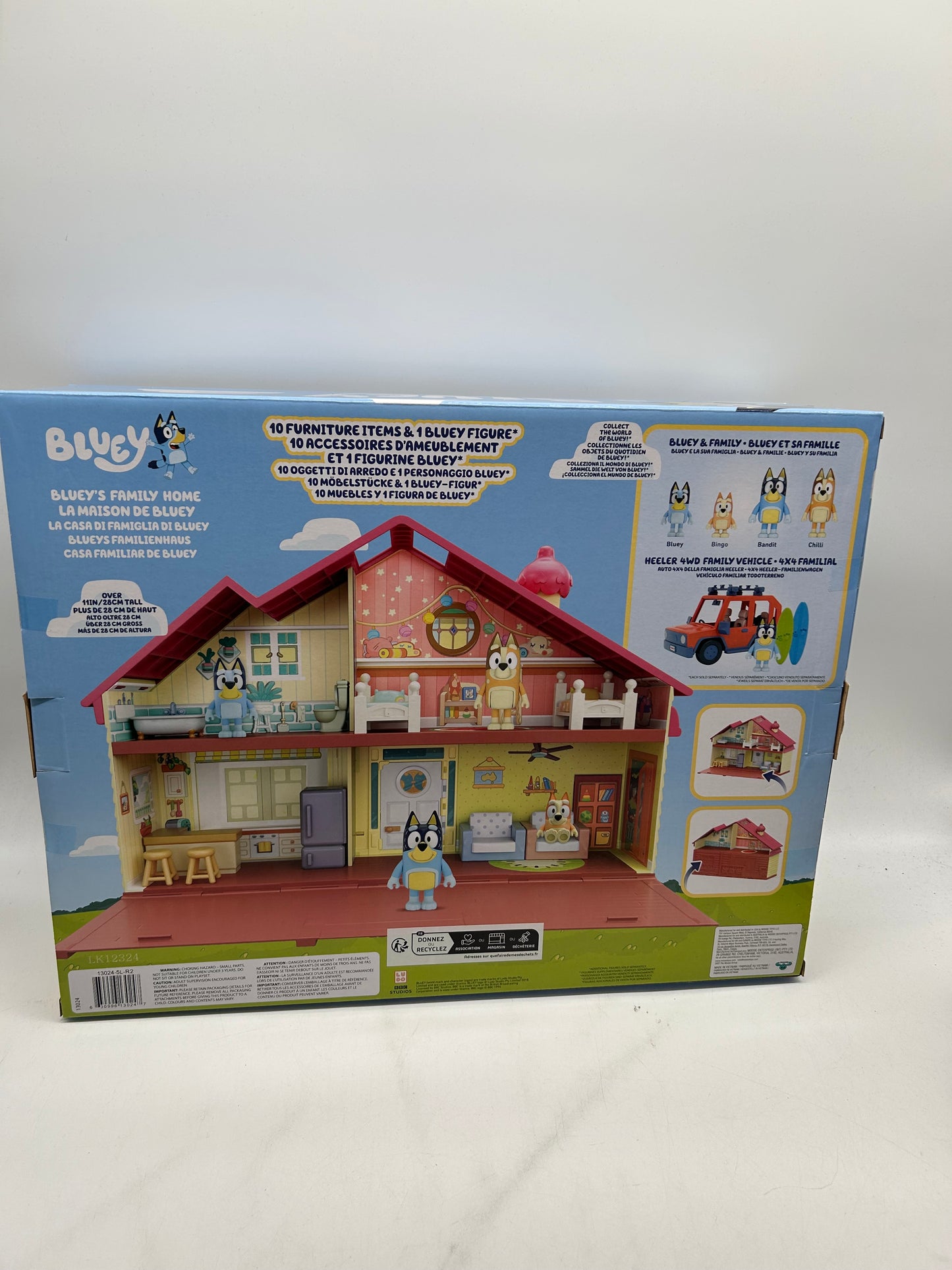 BLUEY Spielhaus, Funktionierende Türen, Viele Details, Ab 3+