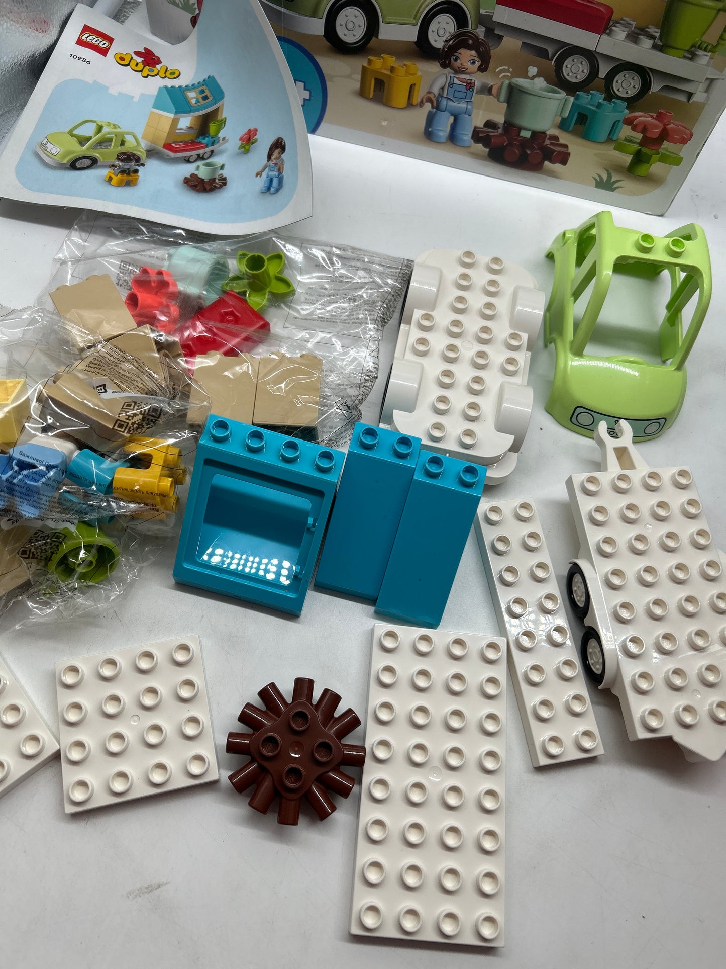 Lego Duplo 10986 Zuhause auf Rädern Bware Nur OVP DEFEKT