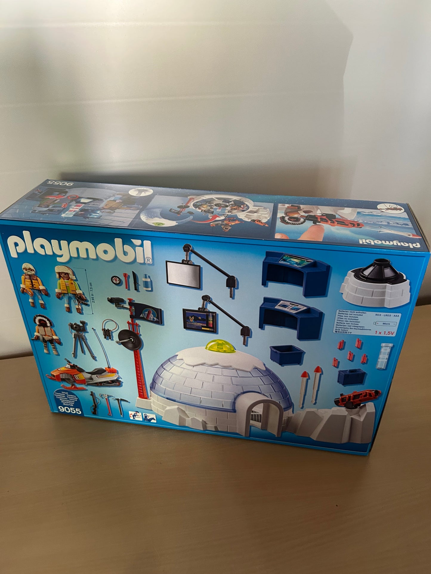 Playmobil 9055 Polar Ranger Hauptquartier 3 Forscher Schneemobil Iglu Kanone NEU