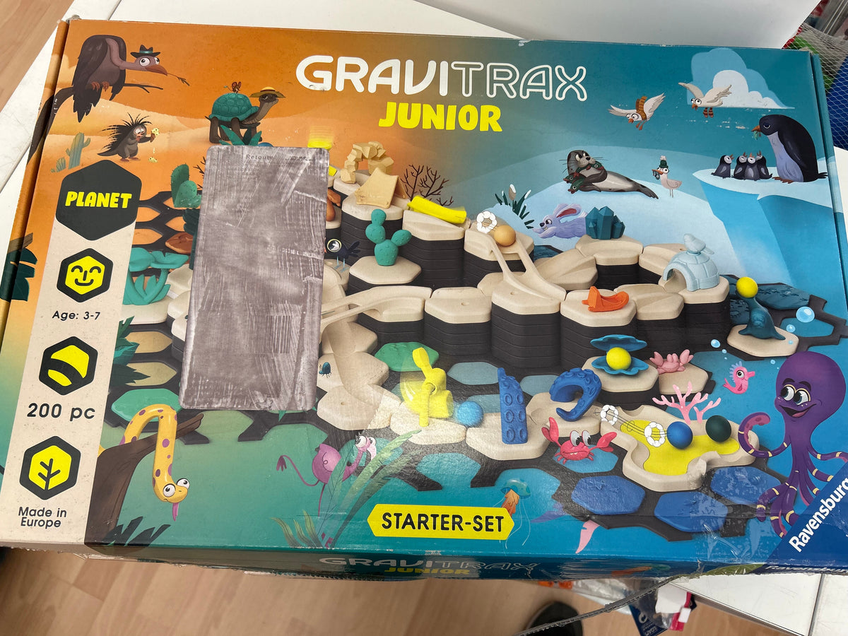 Ravensburger GraviTrax Junior Starter-Set XXL Planet - Kugelbahn ab 3 Jahre