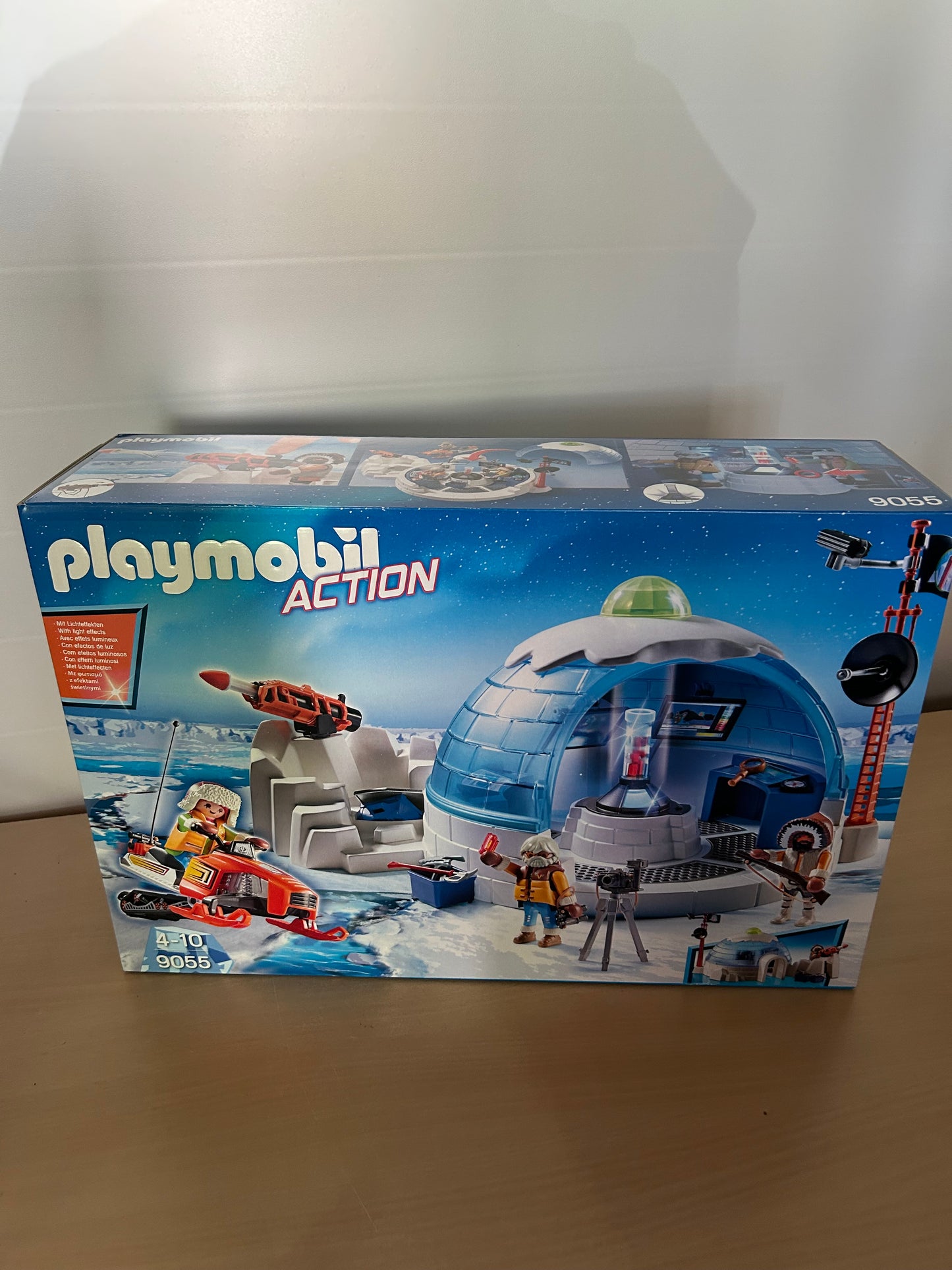 Playmobil 9055 Polar Ranger Hauptquartier 3 Forscher Schneemobil Iglu Kanone NEU