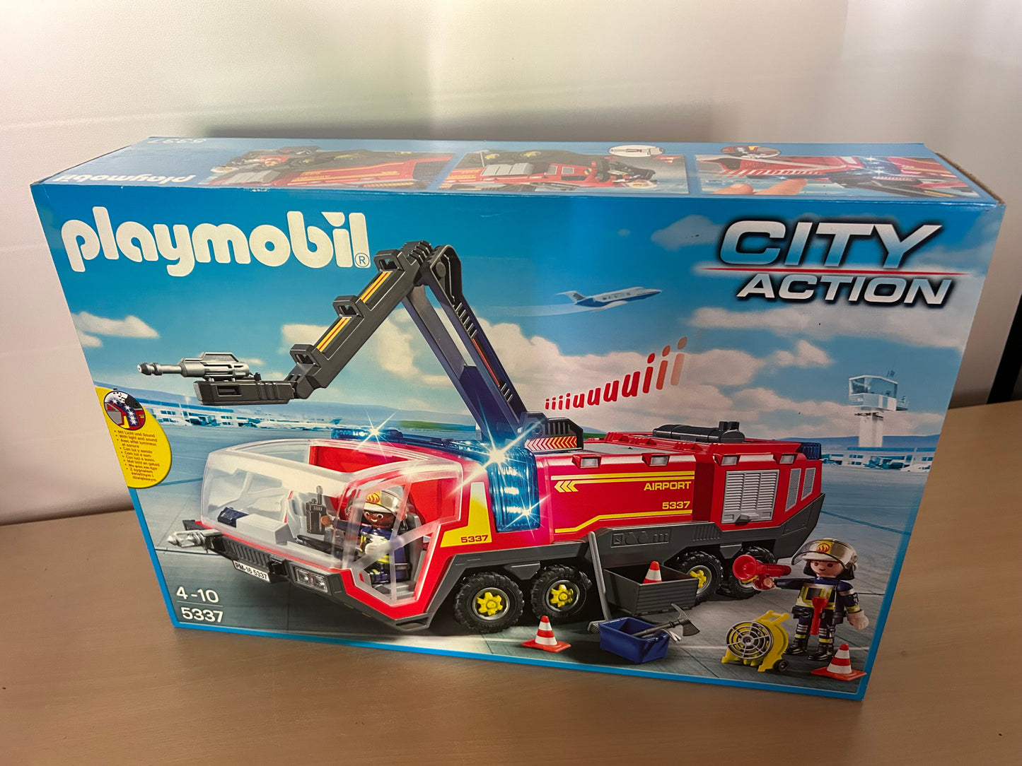PLAYMOBIL 5337 City Action Flughafenlöschfahrzeug Licht Sound NEU UND OVP