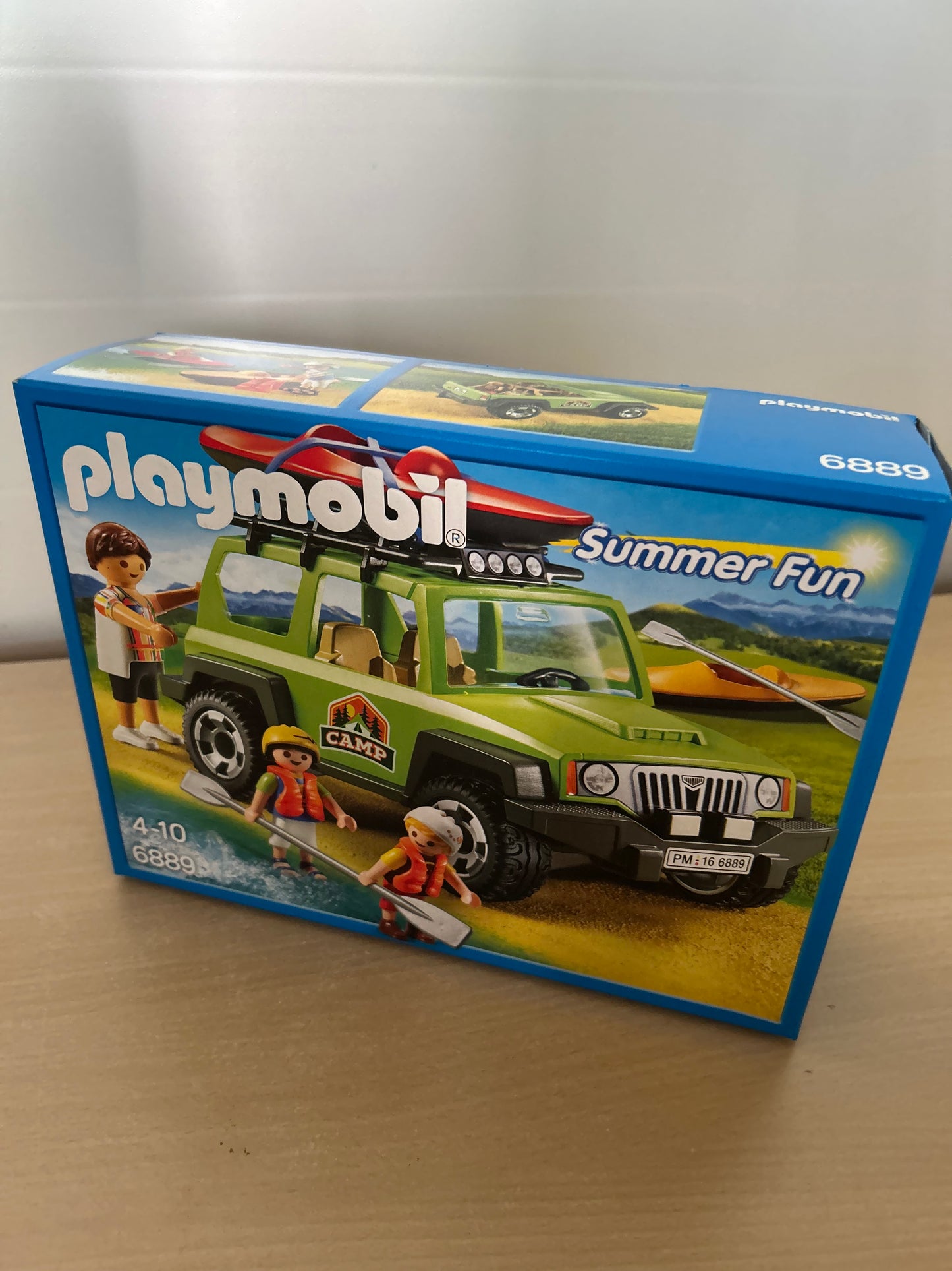 Playmobil 6889 Camp-Geländewagen Jeep Vater Junge Mädchen 2 Kinder-Kajak NEU