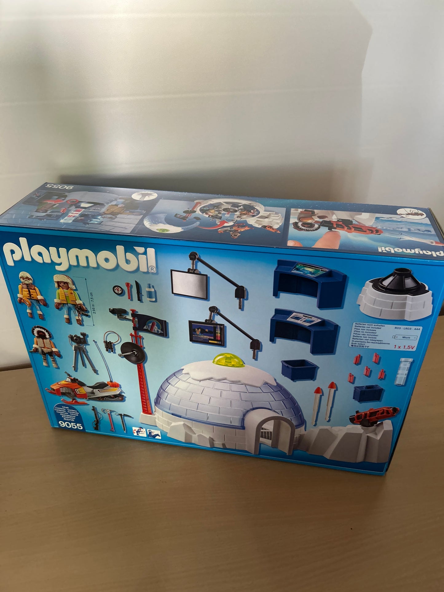Playmobil 9055 Polar Ranger Hauptquartier 3 Forscher Schneemobil Iglu Kanone NEU