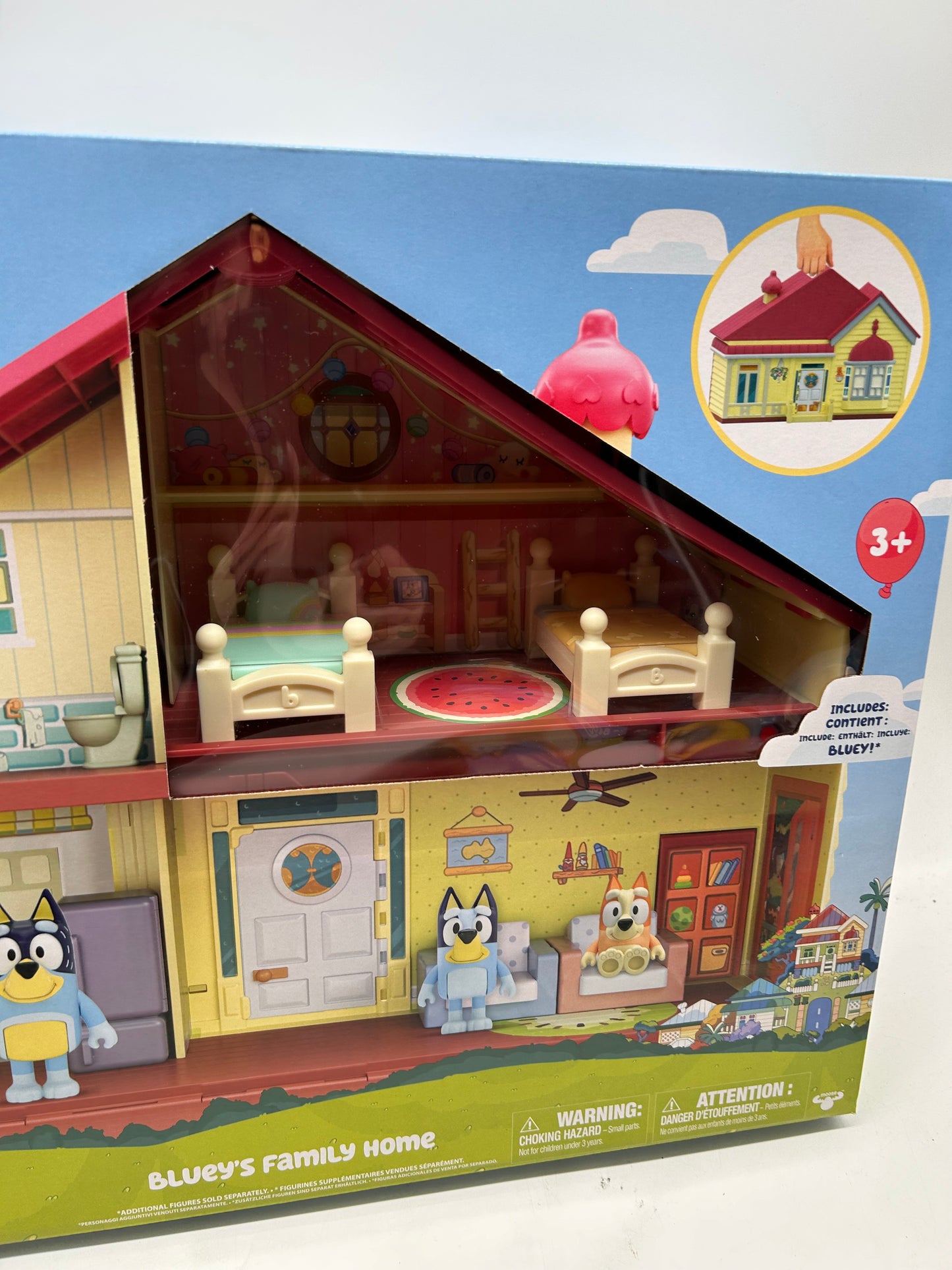 BLUEY Spielhaus, Funktionierende Türen, Viele Details, Ab 3+