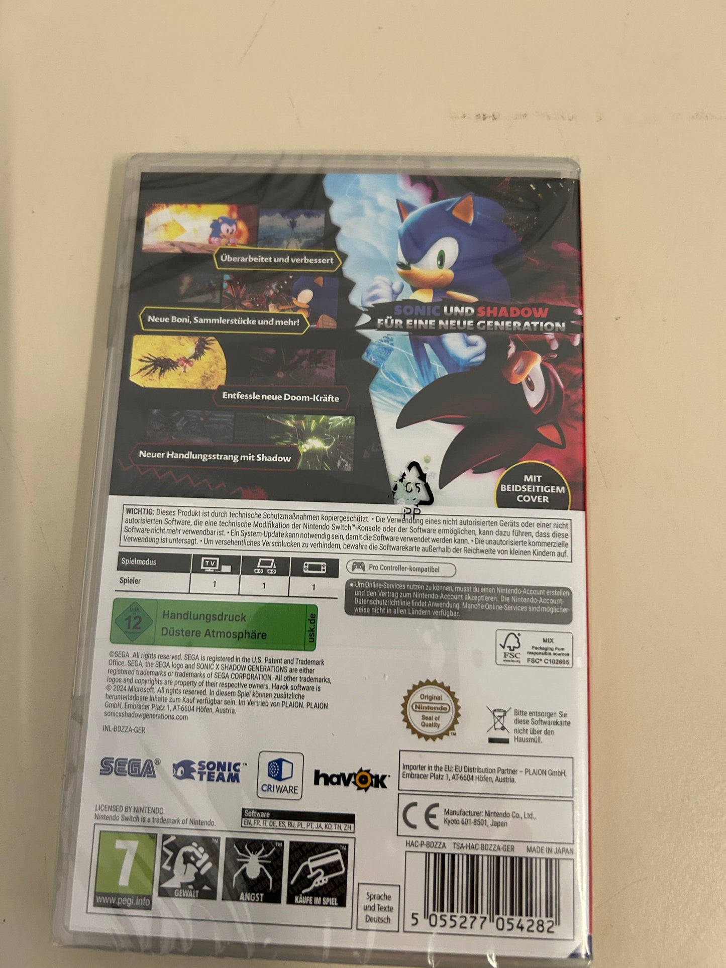 Nintendo Switch Sonic Shadow Generations