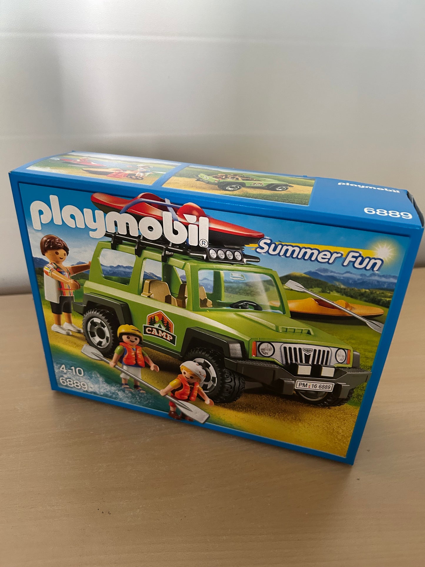 Playmobil 6889 Camp-Geländewagen Jeep Vater Junge Mädchen 2 Kinder-Kajak NEU