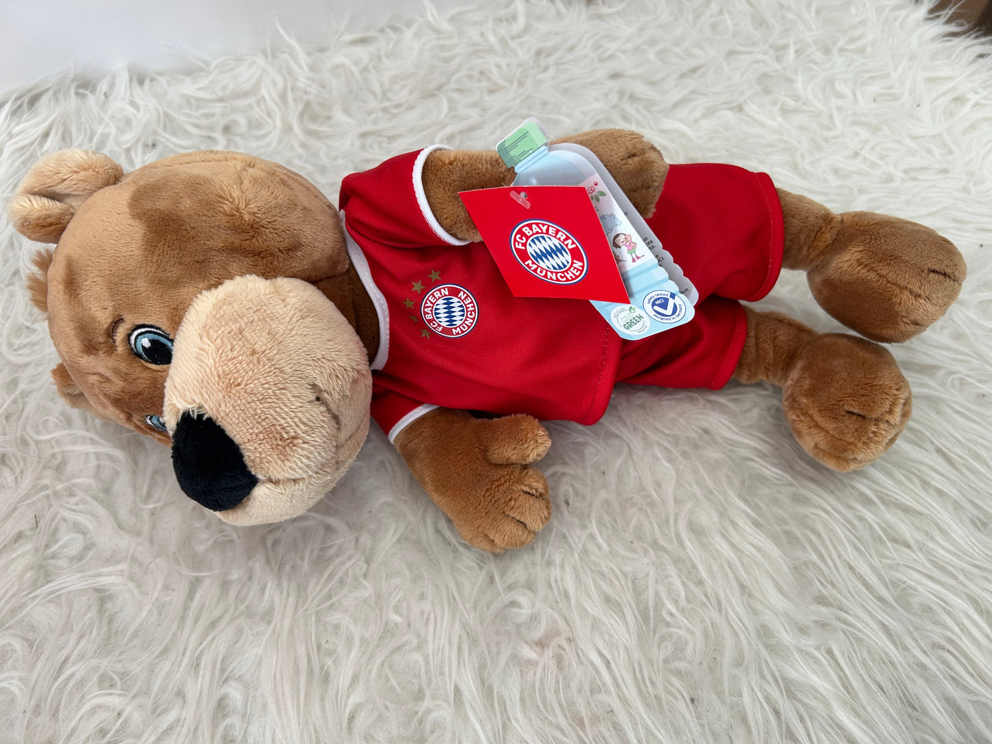 Kuscheltier FC BAYERN Bär Berni mit Trikot 35cm