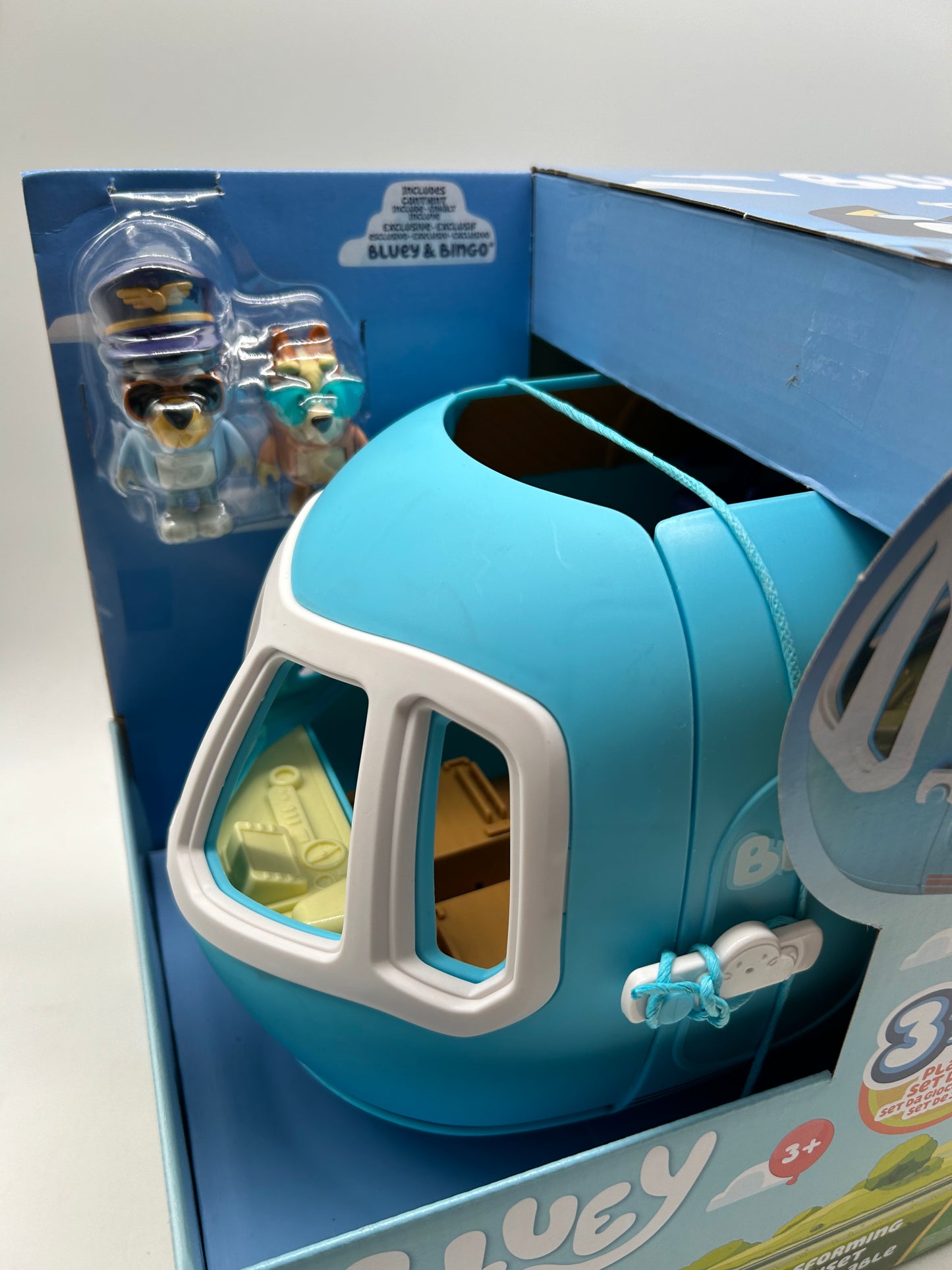 Bluey Flugzeug 3-in-1-Verwandlungsspielset, 25+ Soundfunktionen, Ab 3+