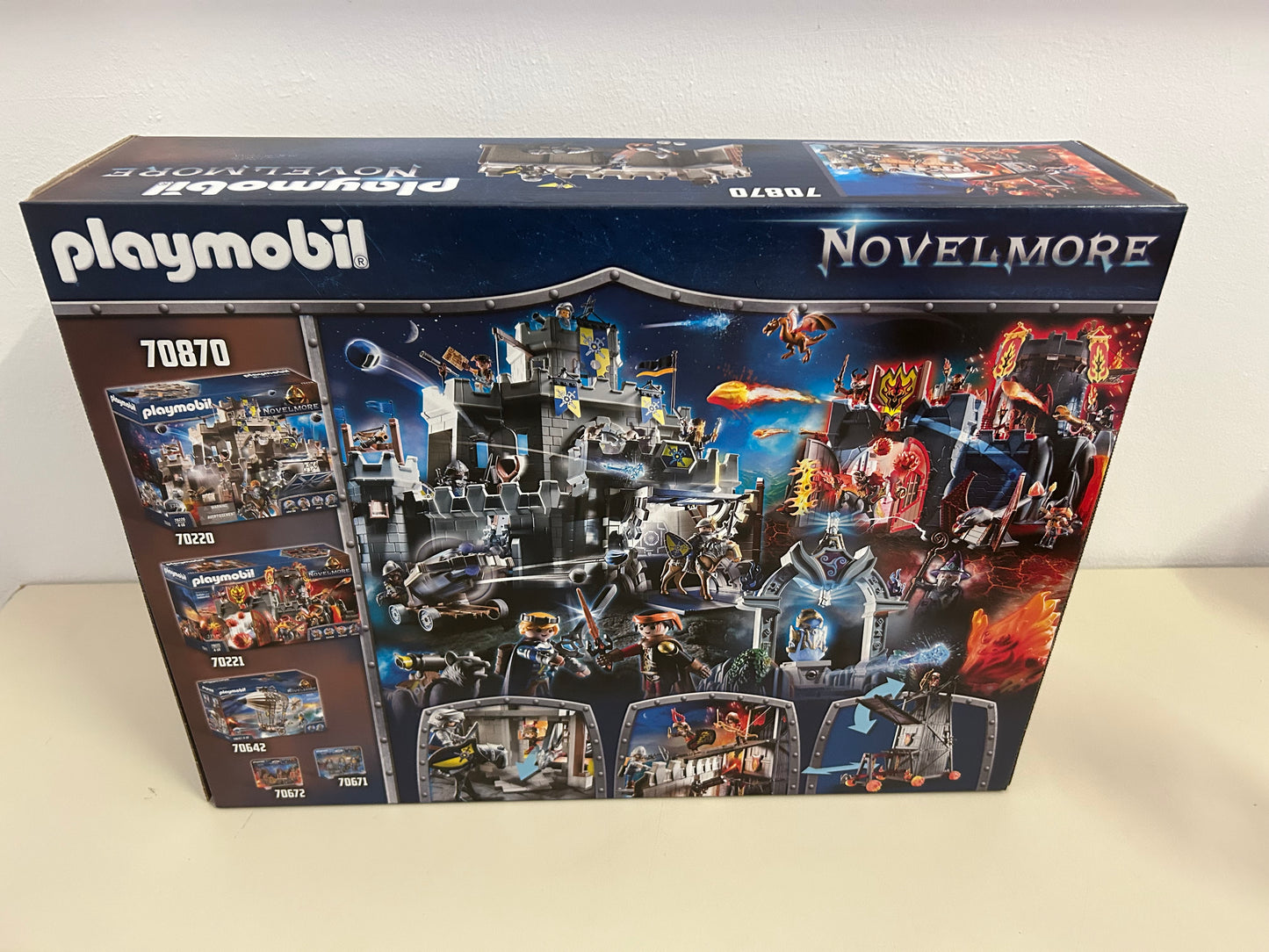 PLAYMOBIL Novelmore 70870 Angriffsturm mit Rittern, Drachen und Mauer 149tlg.