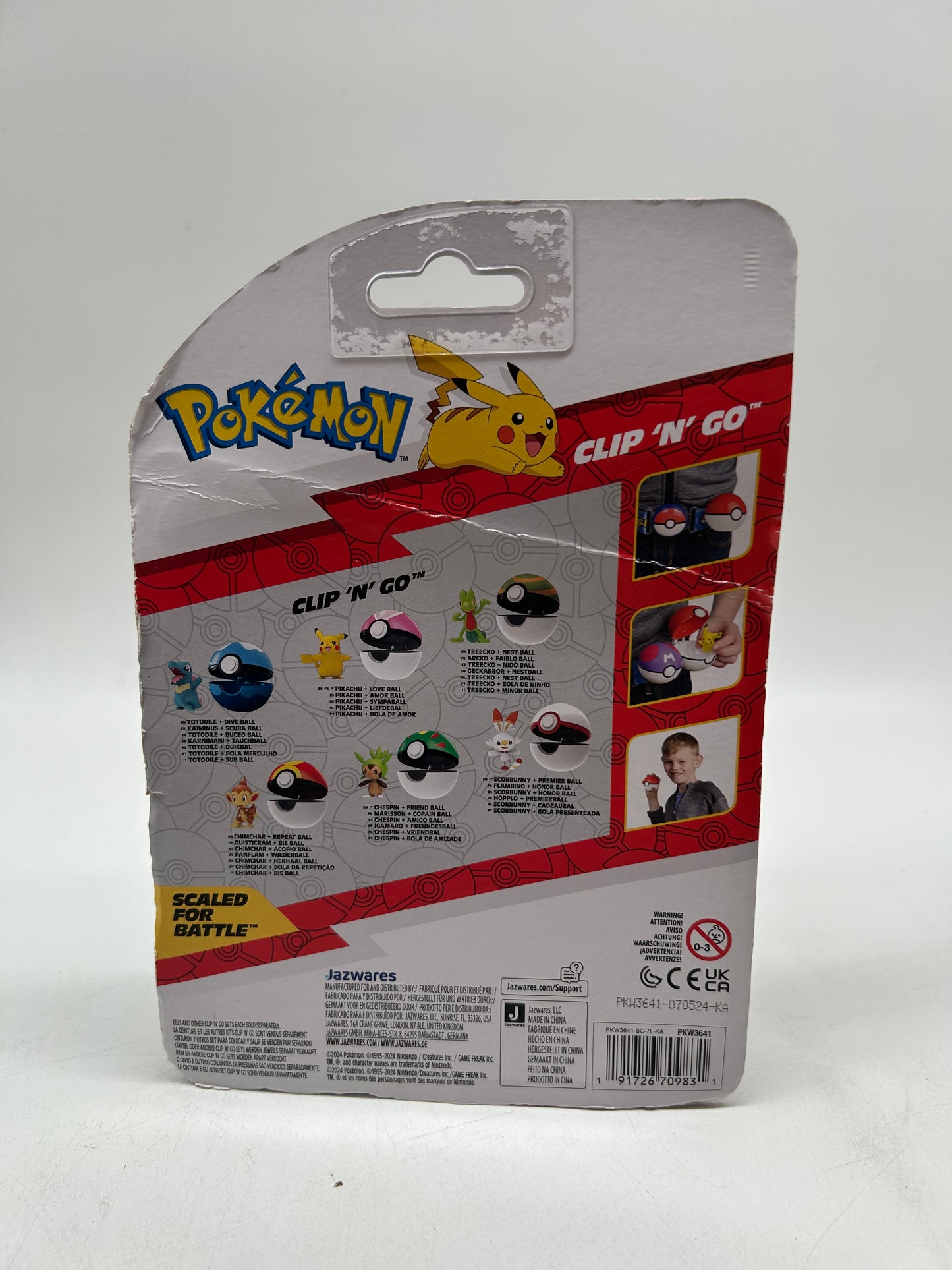 Pokémon PKW3641 Clip 'n'Go Poké Ball - Igamaro & Friends Ball, Official Pokéball
