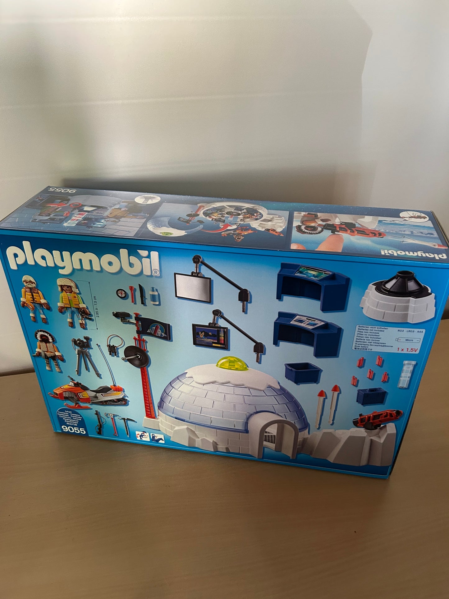 Playmobil 9055 Polar Ranger Hauptquartier 3 Forscher Schneemobil Iglu Kanone NEU
