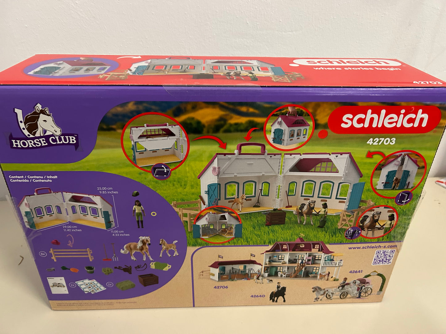 schleich® HORSE CLUB 42703 Offenstall Kleines Hufeisen