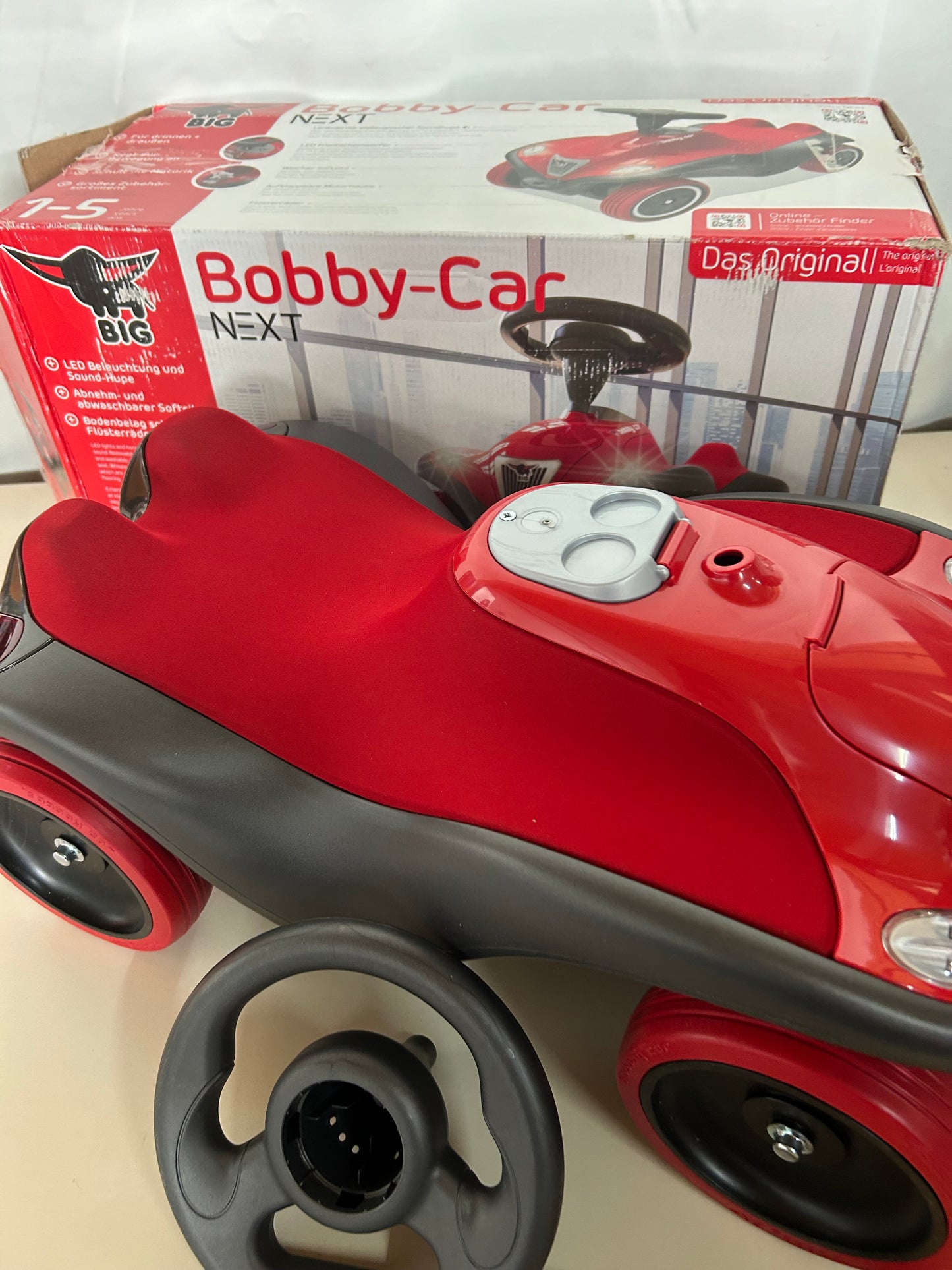 Big-Bobby-Car Next - Deluxe Variante, Kinderfahrzeug Mit Led-Front Scheinwerfer