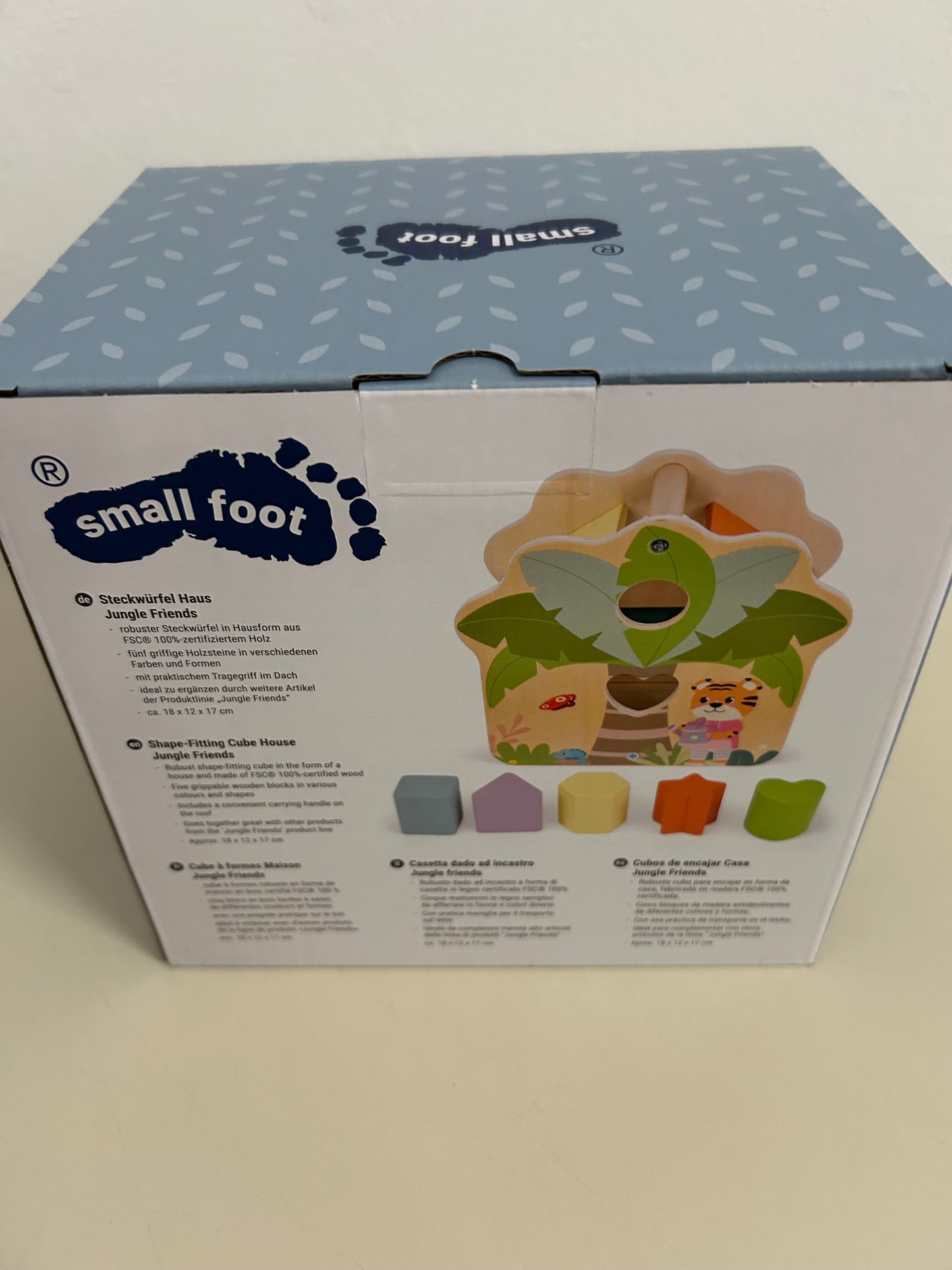 Small Foot - Steckwürfel Haus „Jungle Friends
