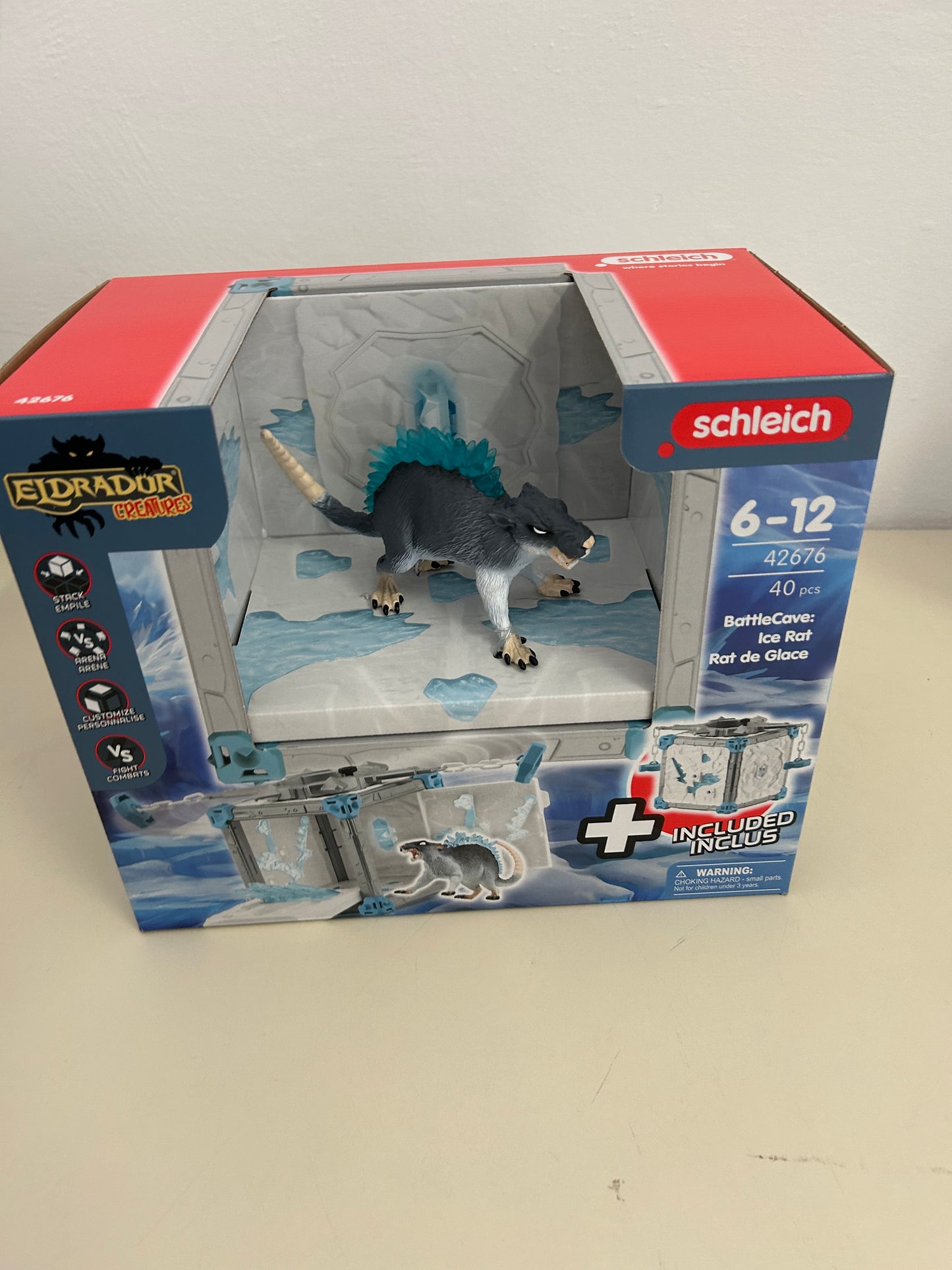 Schleich 42676 Battlecave Eisratte, Ab 7 Jahren, ELDRADOR CREATURES - Spielset,