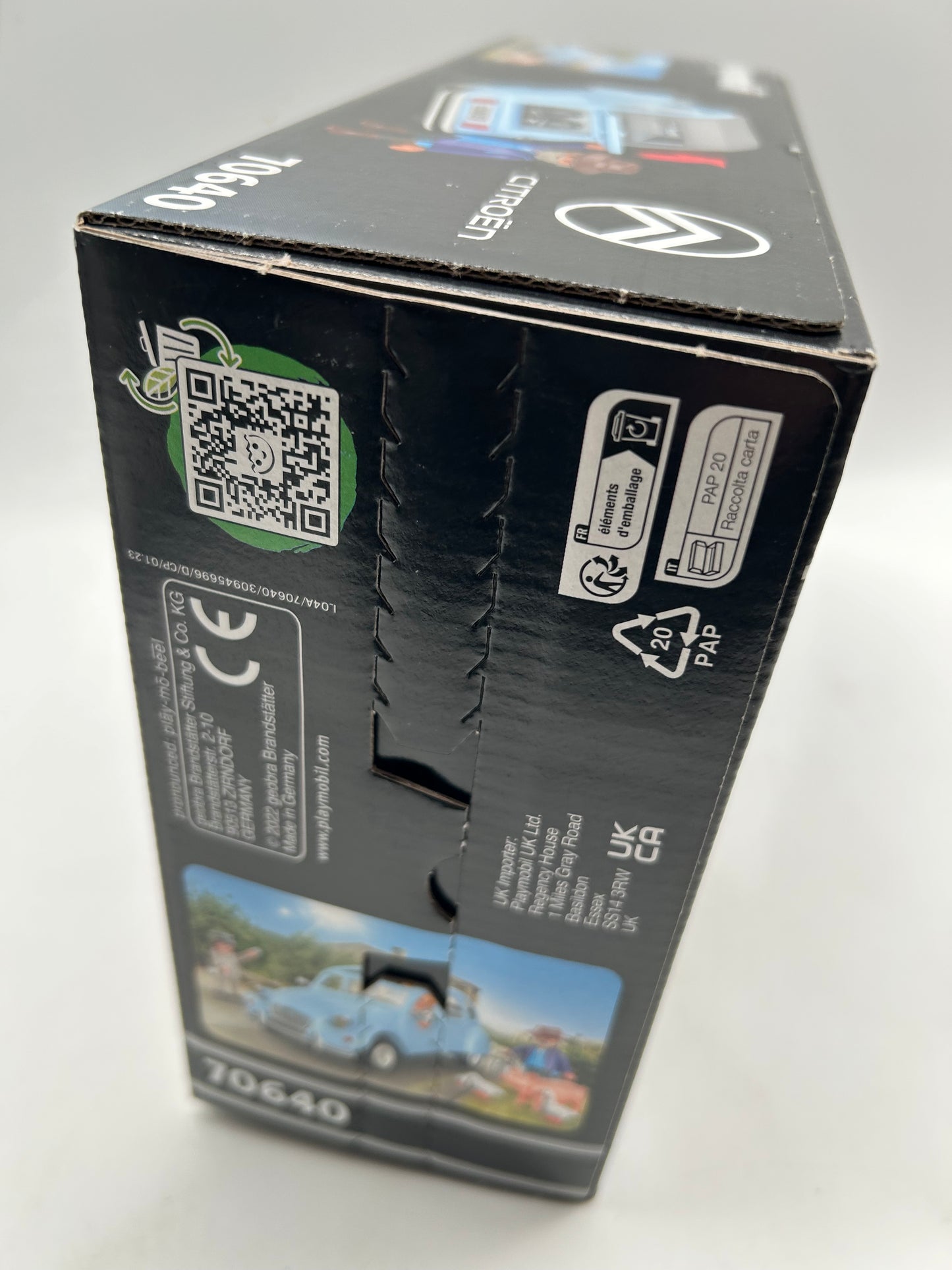 PLAYMOBIL Classic Car 70640 Citroën 2 CV, Ente mit abnehmbarem Verdeck