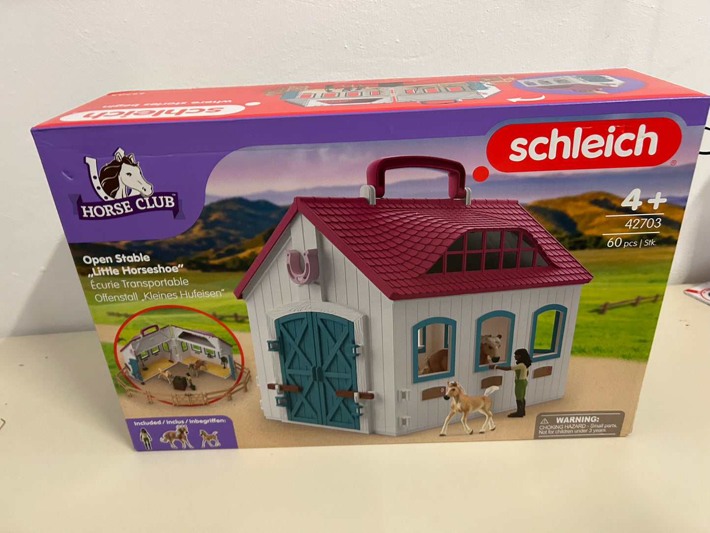 schleich® HORSE CLUB 42703 Offenstall Kleines Hufeisen