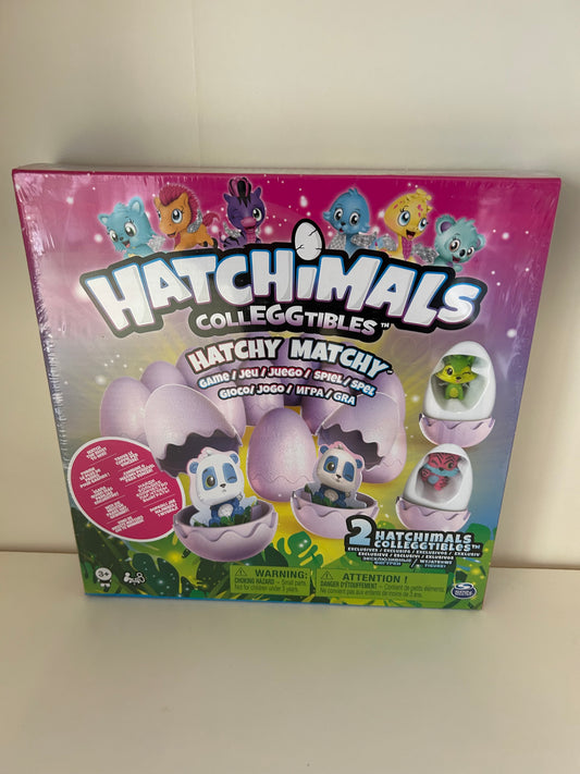 Spinmaster Hatchimals Colleggtibles Hatchy Matchy Spiel mit 2 exklusiven Figuren