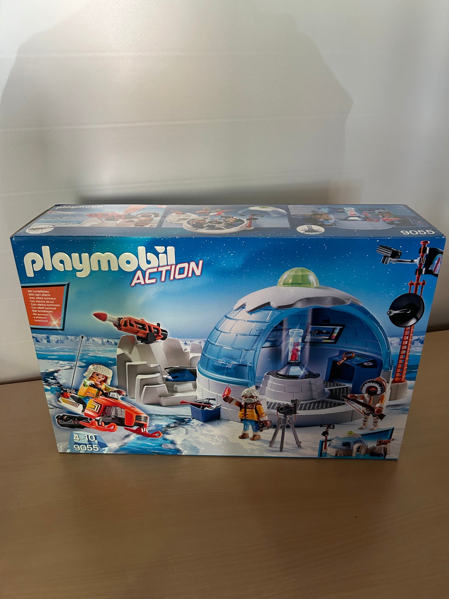 Playmobil 9055 Polar Ranger Hauptquartier 3 Forscher Schneemobil Iglu Kanone NEU
