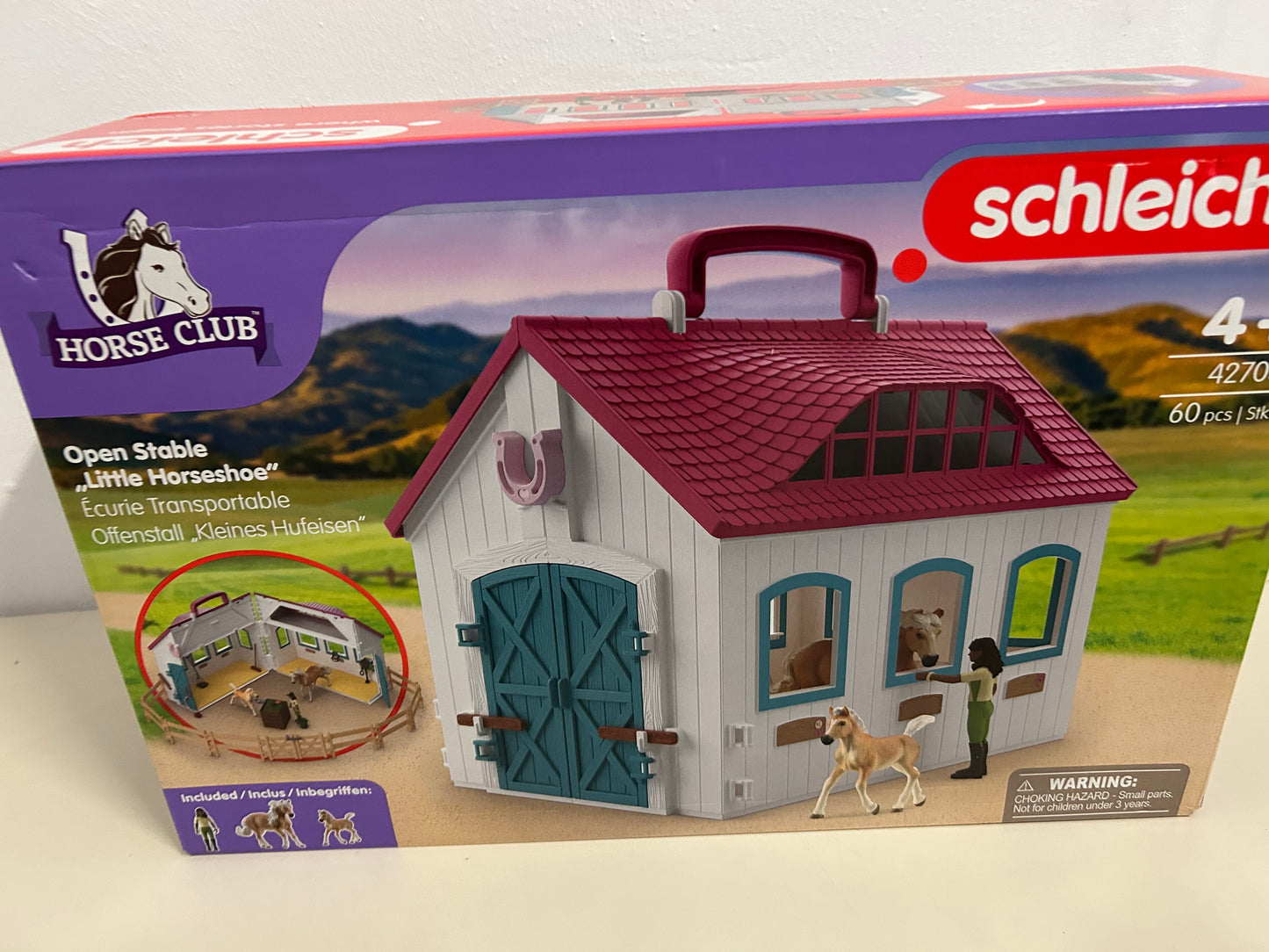 schleich® HORSE CLUB 42703 Offenstall Kleines Hufeisen