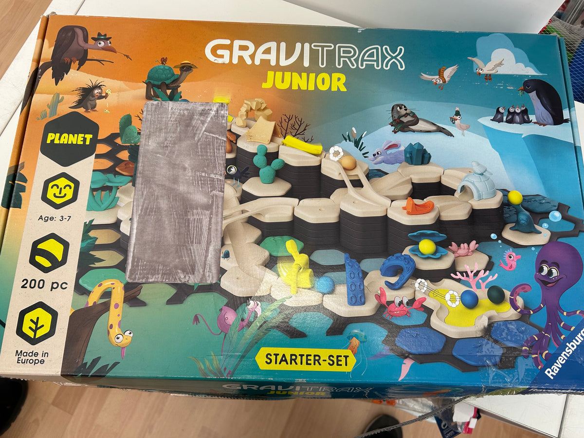 Ravensburger GraviTrax Junior Starter-Set XXL Planet - Kugelbahn ab 3 Jahre