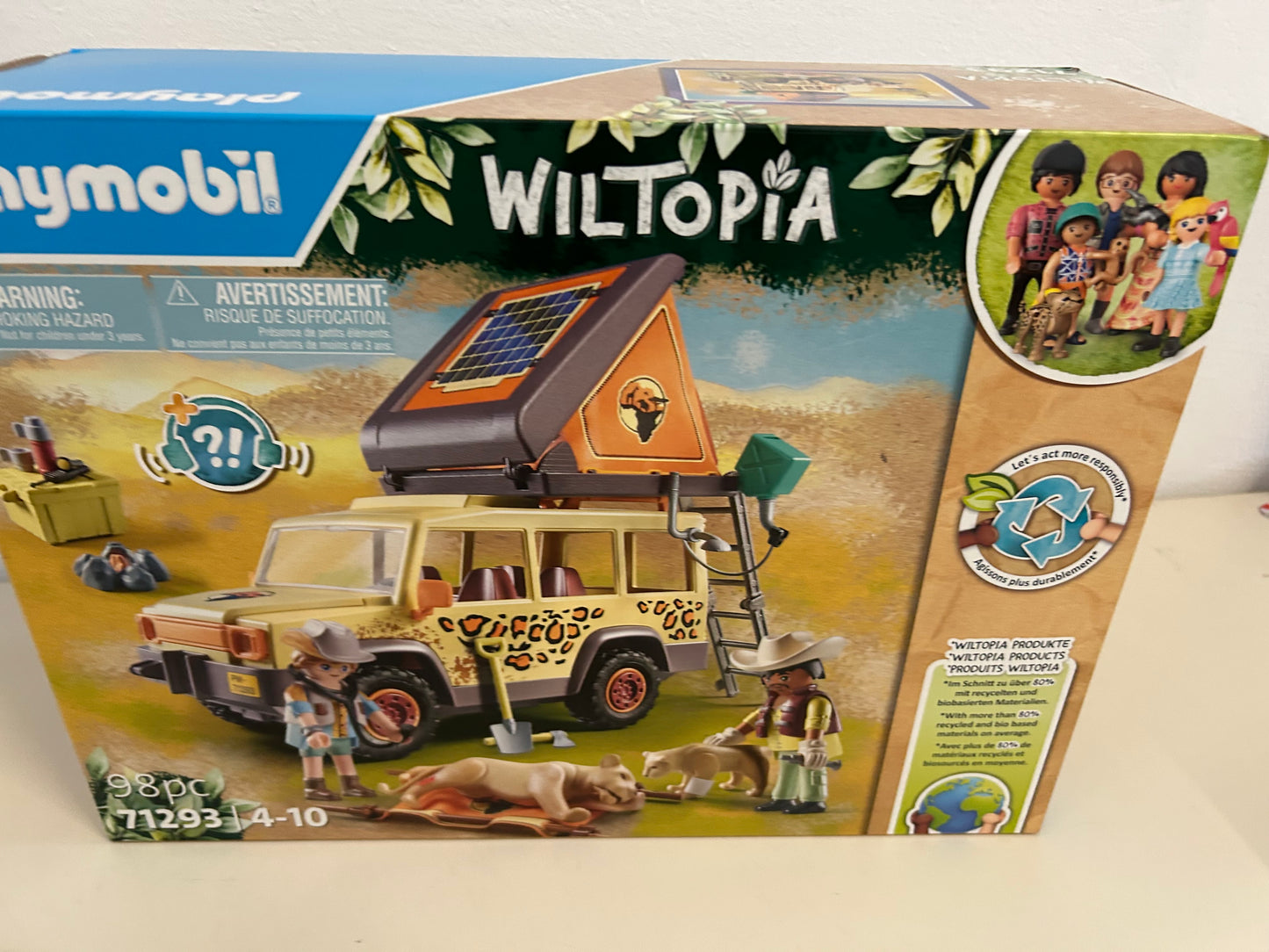 PLAYMOBIL 71293 Wiltopia Geländewagen Löwen Tierverarztung in der Savanna
