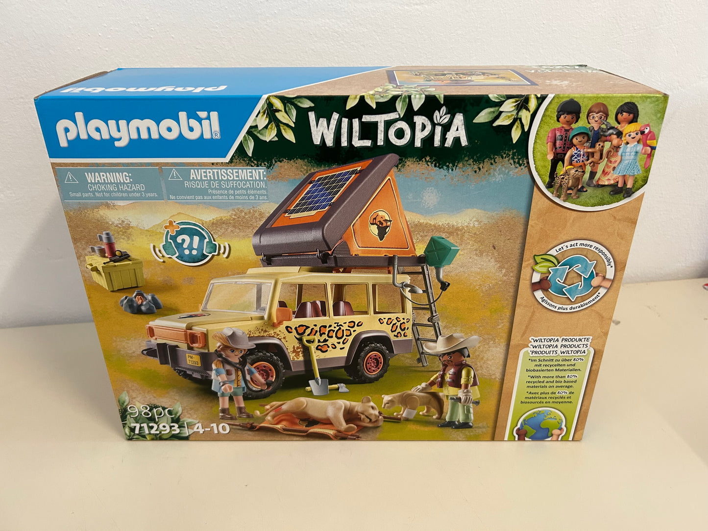 PLAYMOBIL 71293 Wiltopia Geländewagen Löwen Tierverarztung in der Savanna