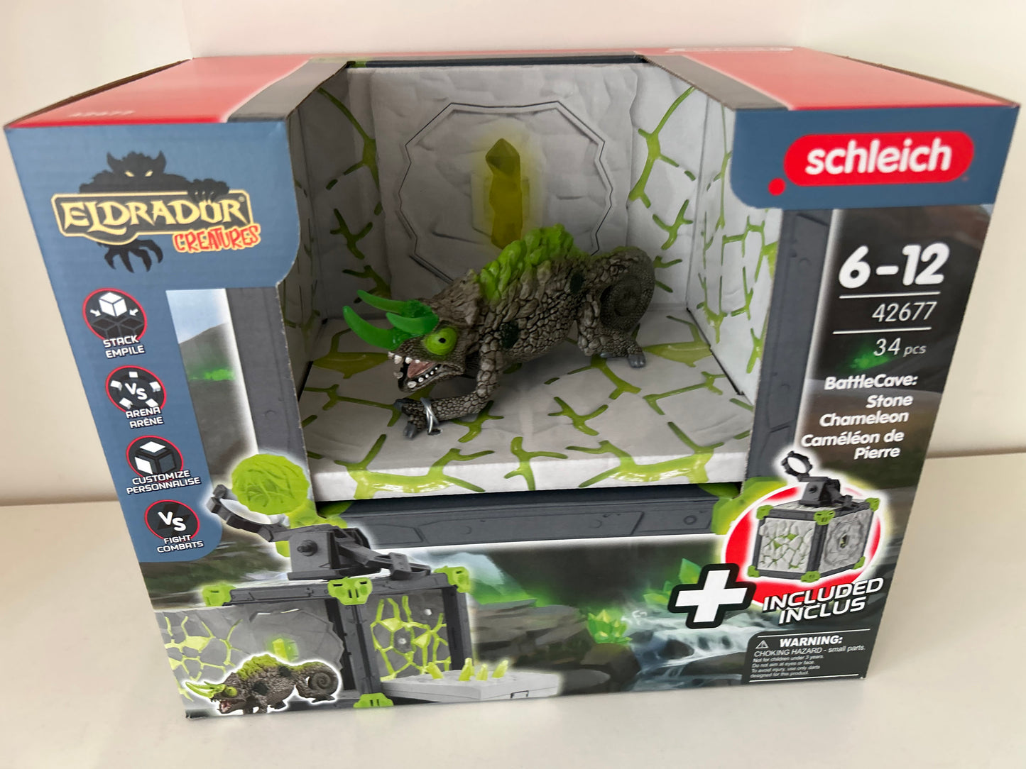schleich® ELDRADOR CREATURES 42677 BattleCave Steinchamäleons