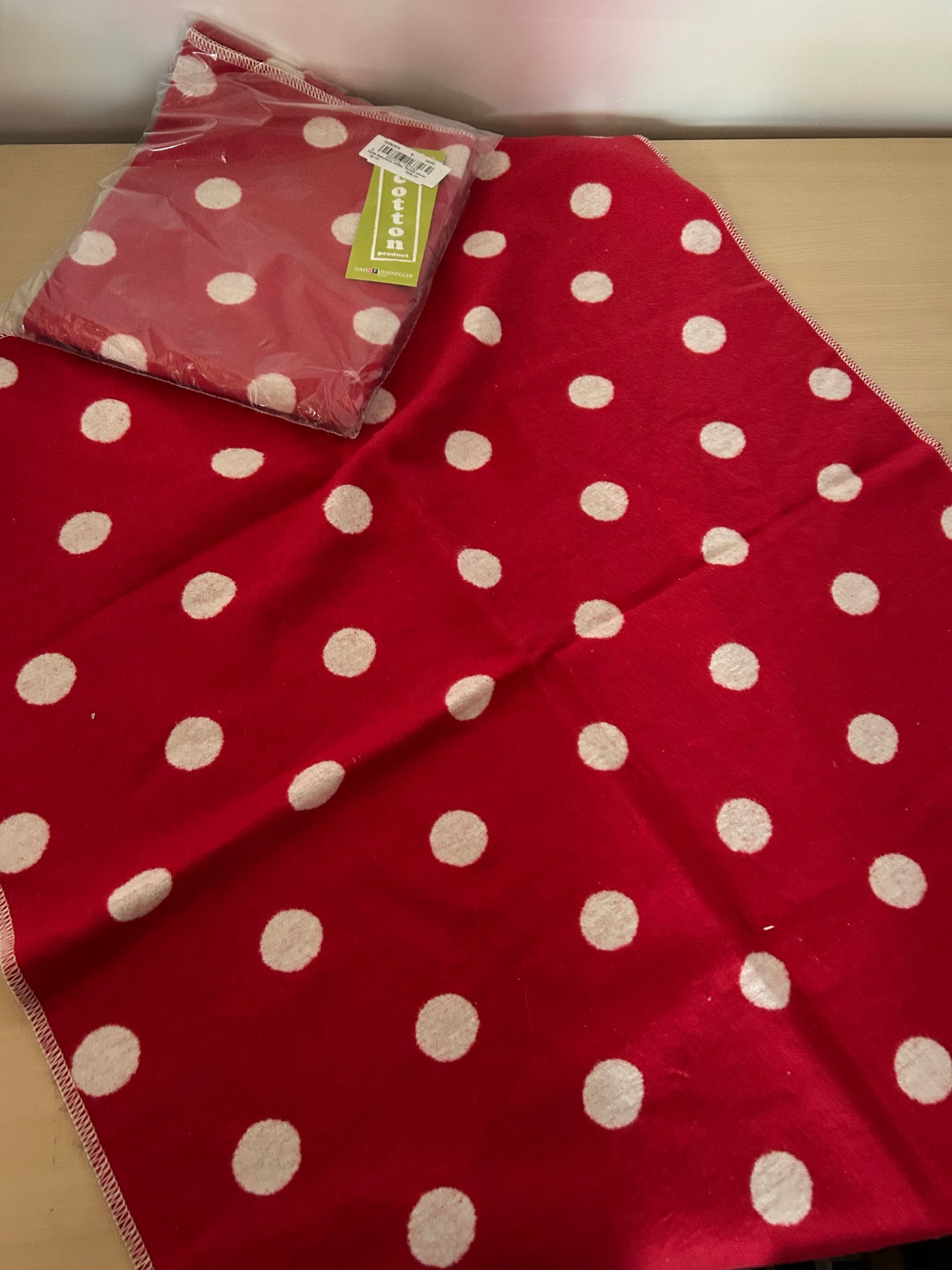 David Fussenegger Baby Blanket Dots Allover 70 x 90 cm Pram Blanket Polka Dots
