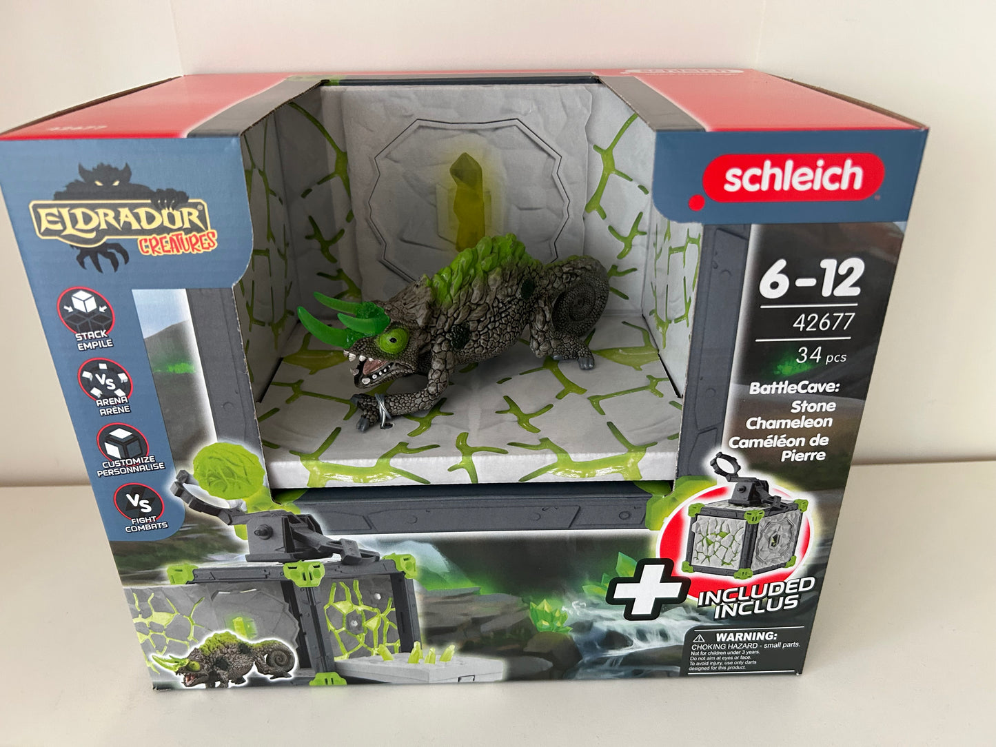 schleich® ELDRADOR CREATURES 42677 BattleCave Steinchamäleons