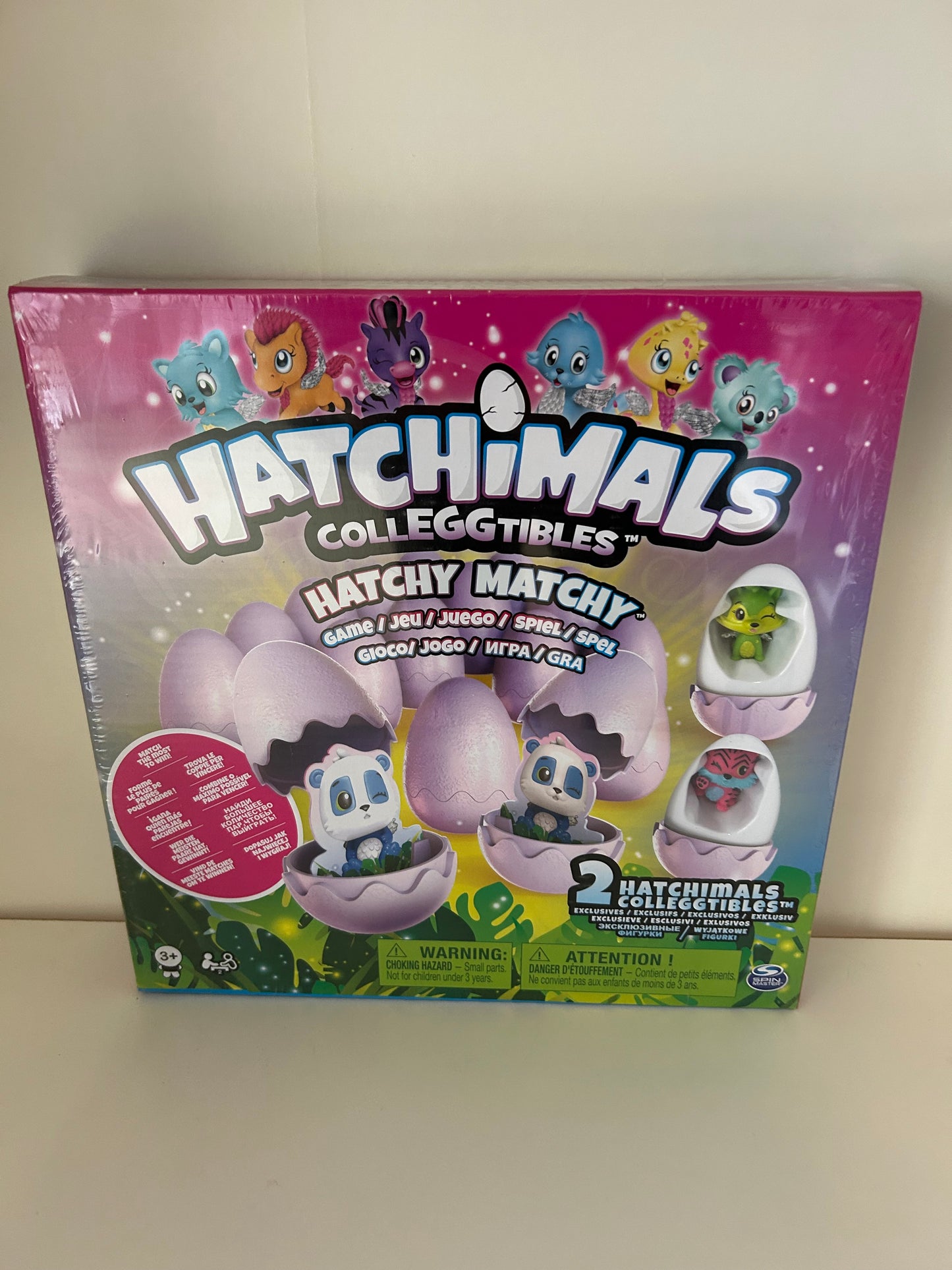 Spinmaster Hatchimals Colleggtibles Hatchy Matchy Spiel mit 2 exklusiven Figuren