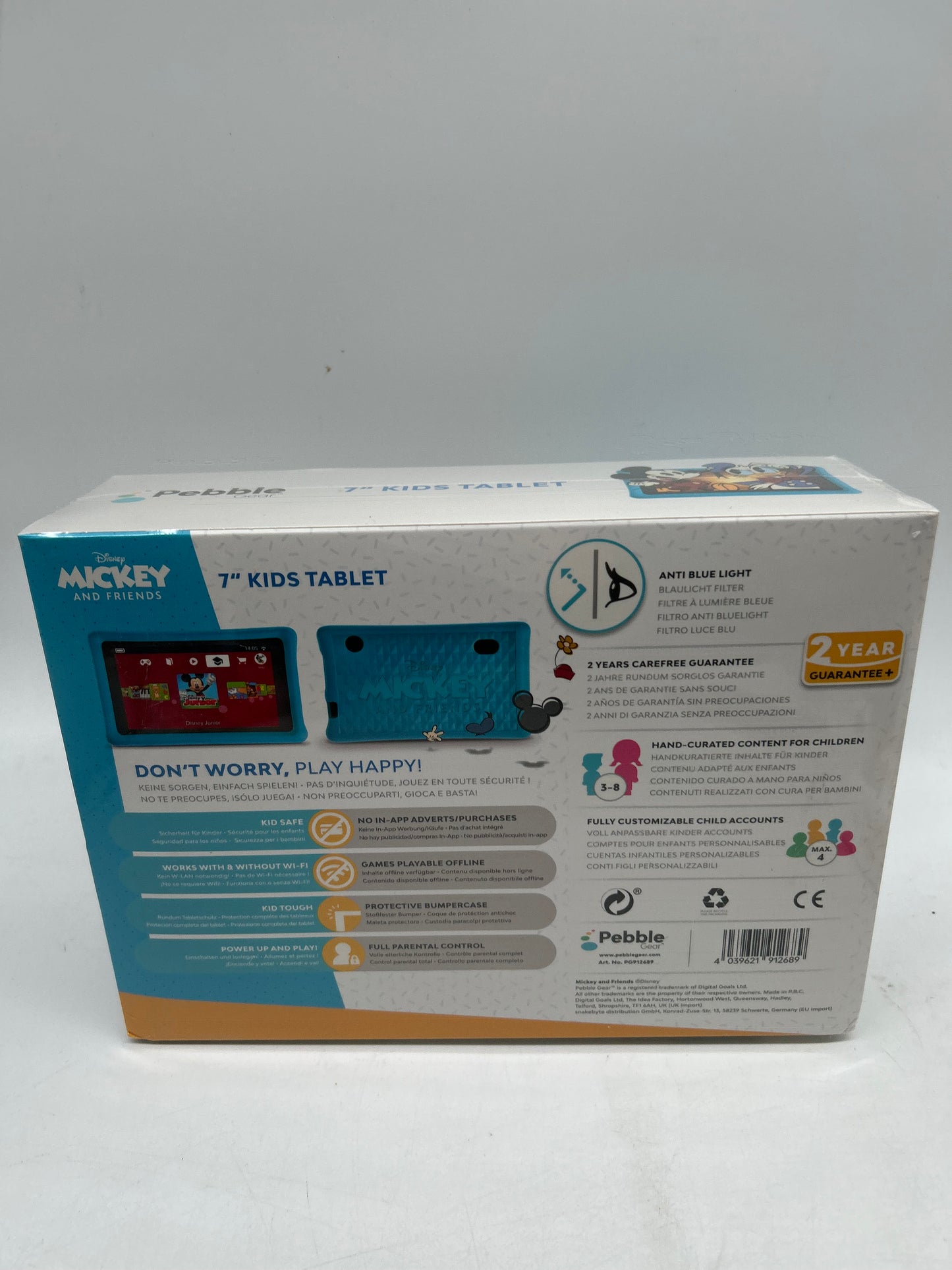 Pebble Gear Disney Mickey and Friends Kids Tablet Neu