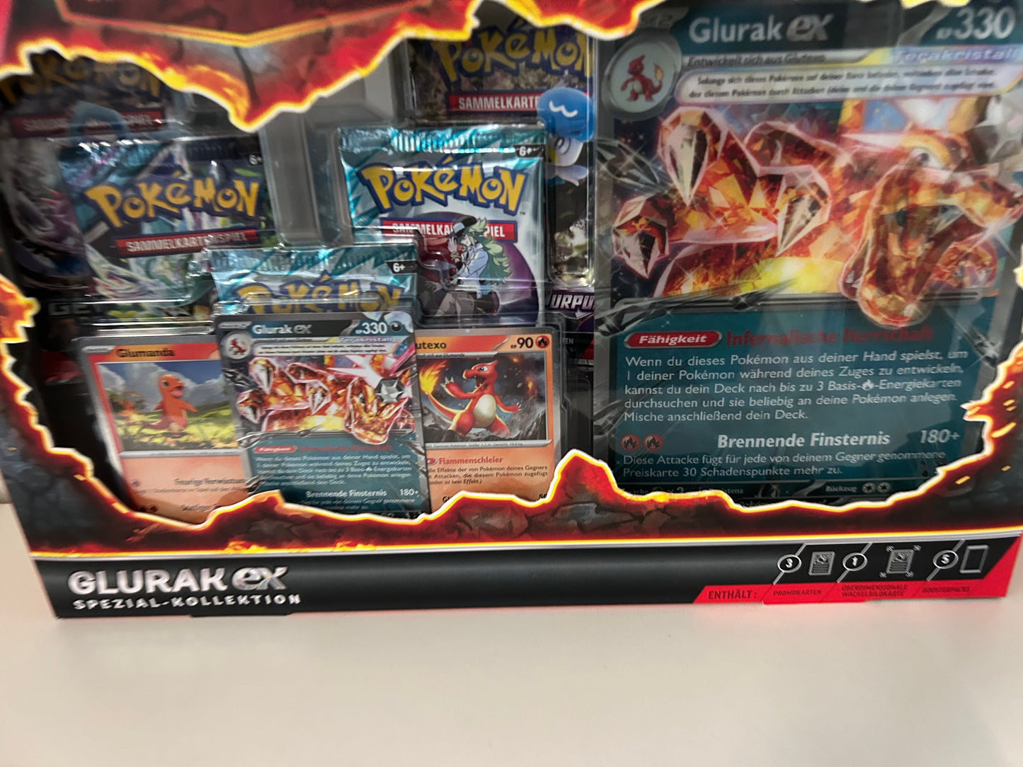Pokémon Glurak EX Spezial-Kollektion TCG Booster Promo Box NEU & OVP