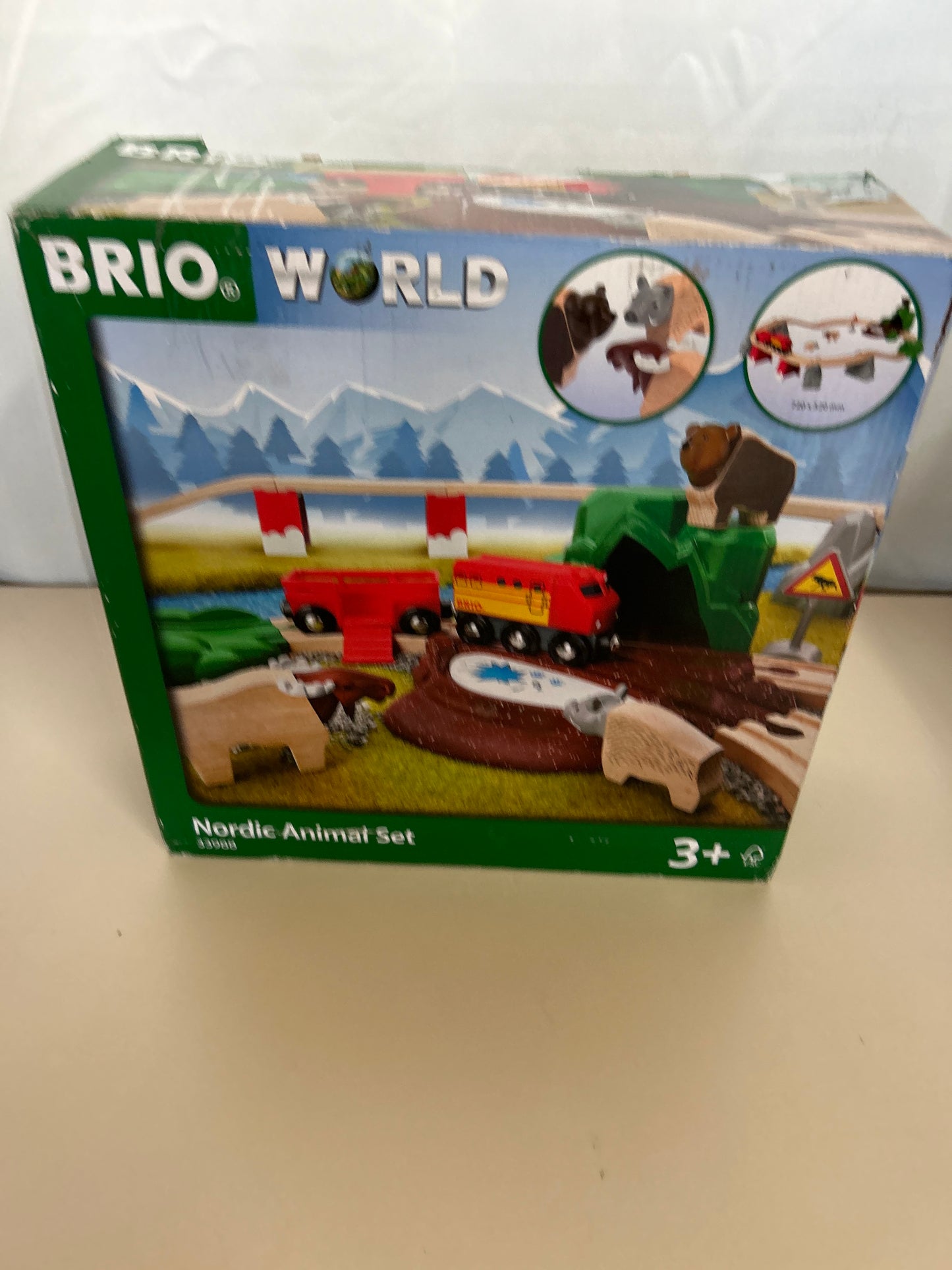 BRIO World 33988 Nordische Waldtiere Set - Zubehör für die BRIO Holzeisenbahn