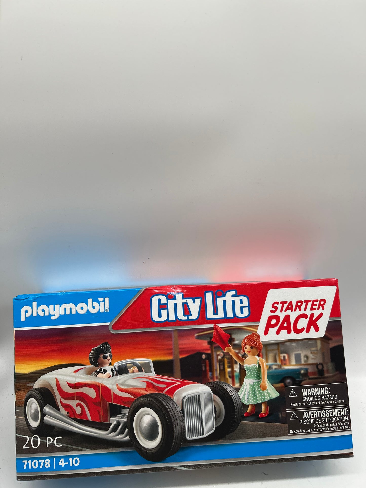 Playmobil City Life 71078 Starter Pack Hot Rod Spielzeug Auto im 50er Jahre Stil