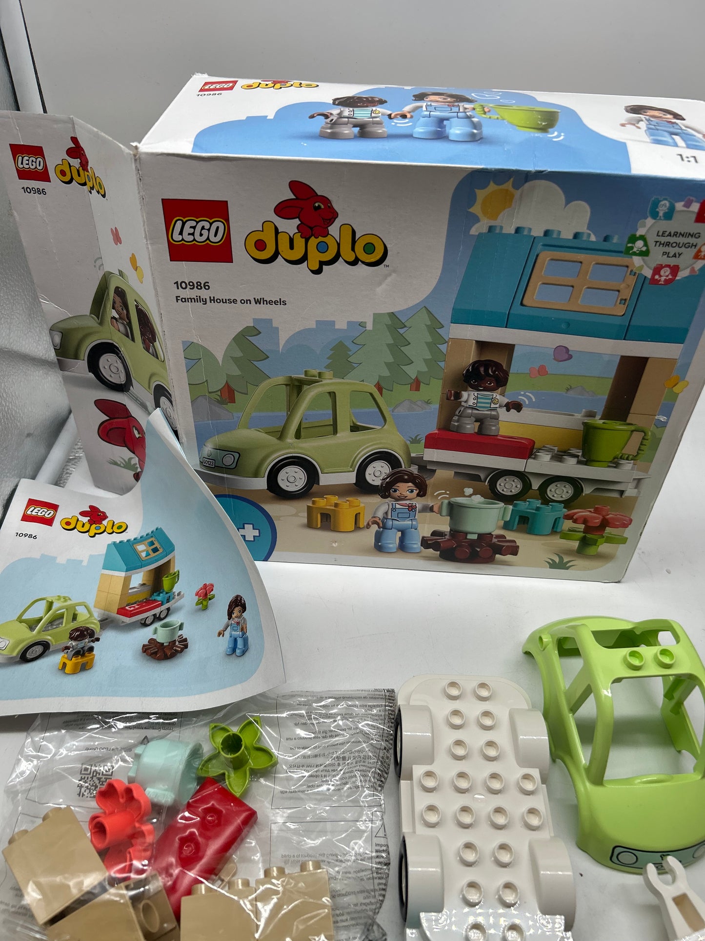 Lego Duplo 10986 Zuhause auf Rädern Bware Nur OVP DEFEKT
