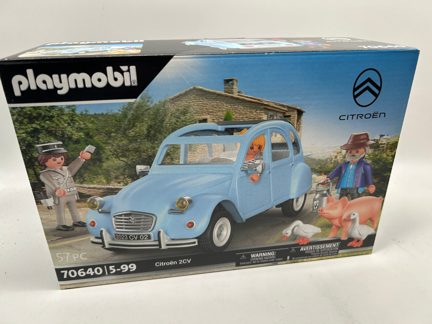 PLAYMOBIL Classic Car 70640 Citroën 2 CV, Ente mit abnehmbarem Verdeck