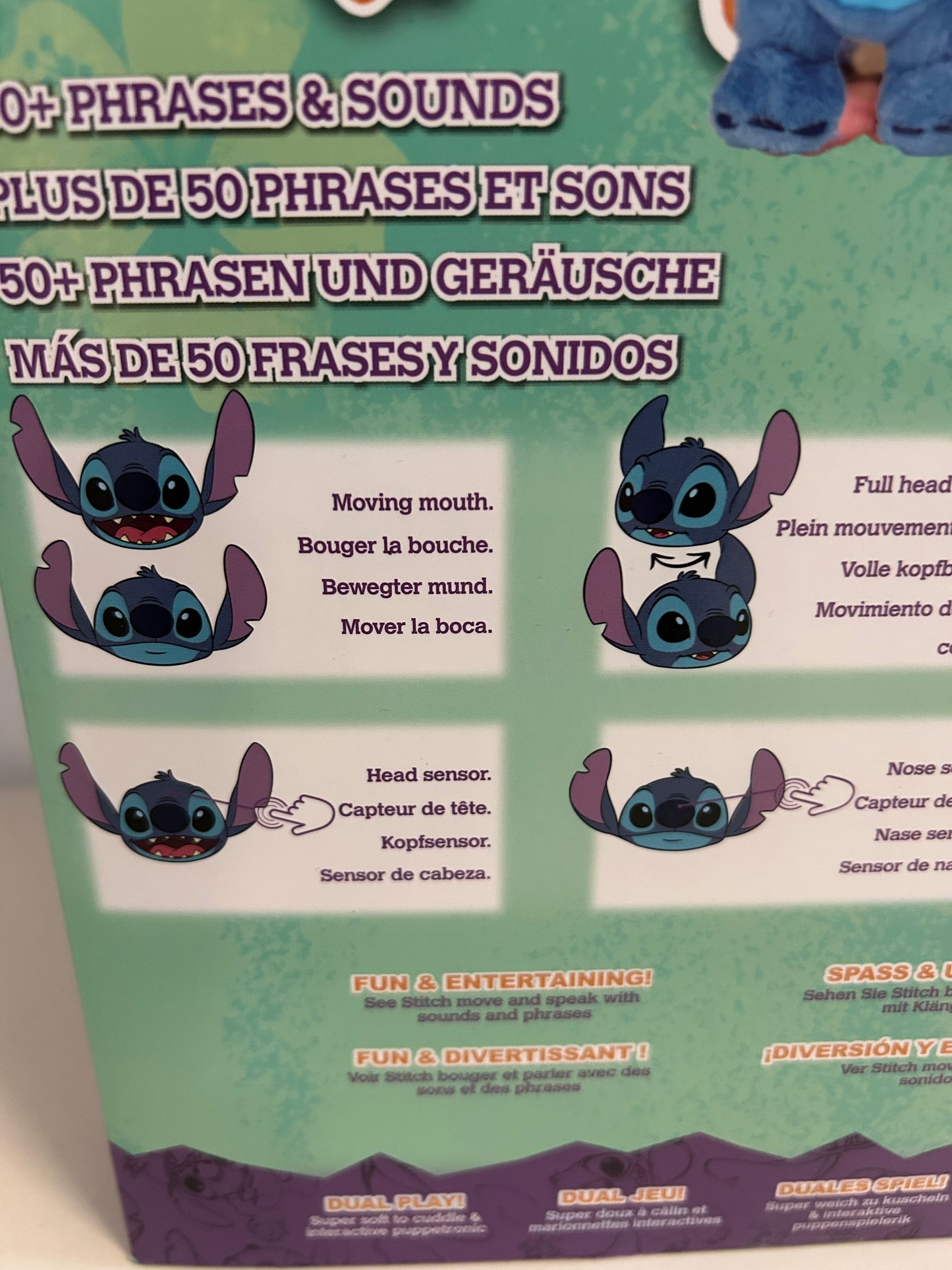 Chatty Stich Luxus Puppetronics Disney Interaktiv Sounds Spielzeug Für Alter 6+