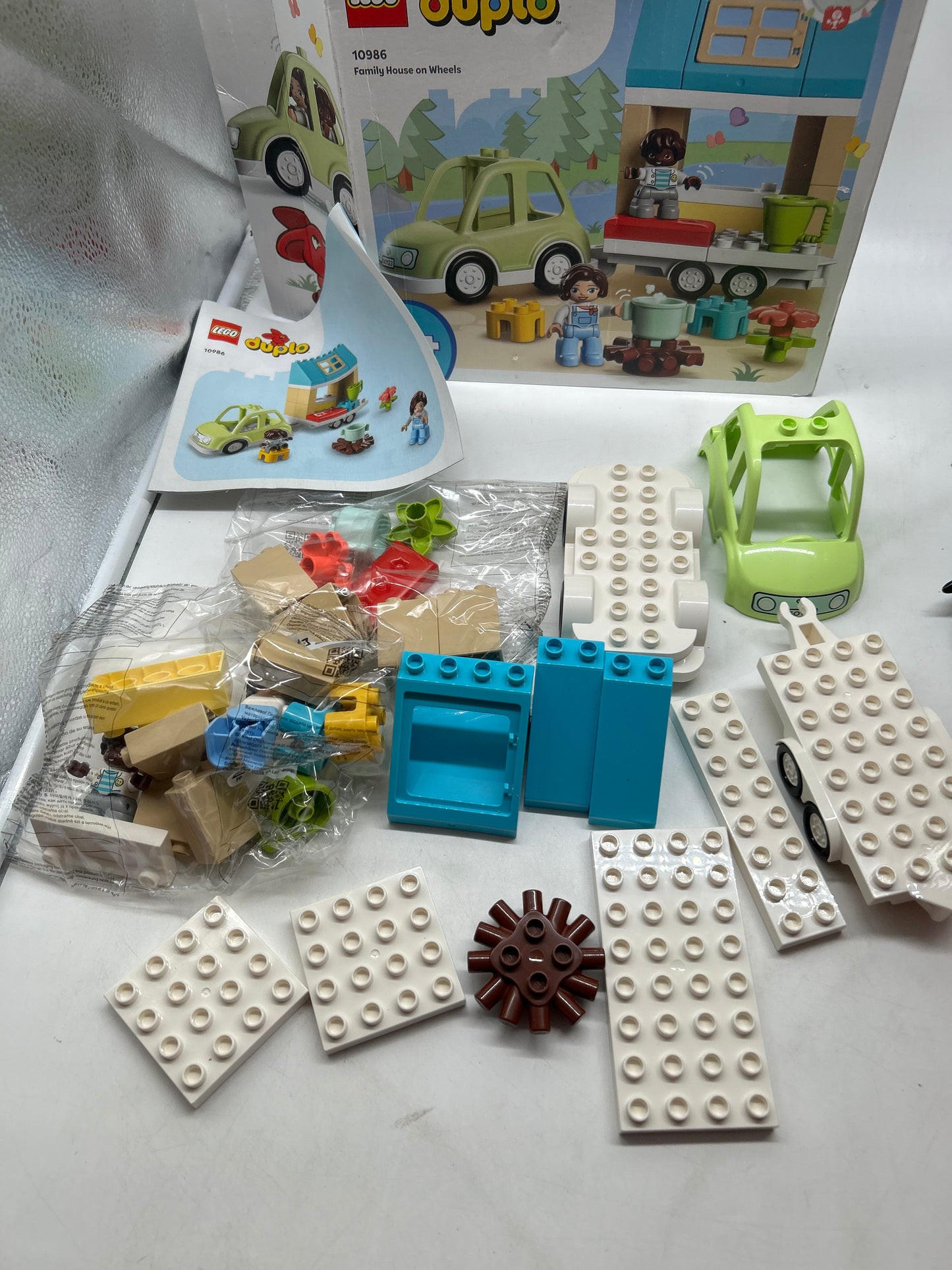 Lego Duplo 10986 Zuhause auf Rädern Bware Nur OVP DEFEKT