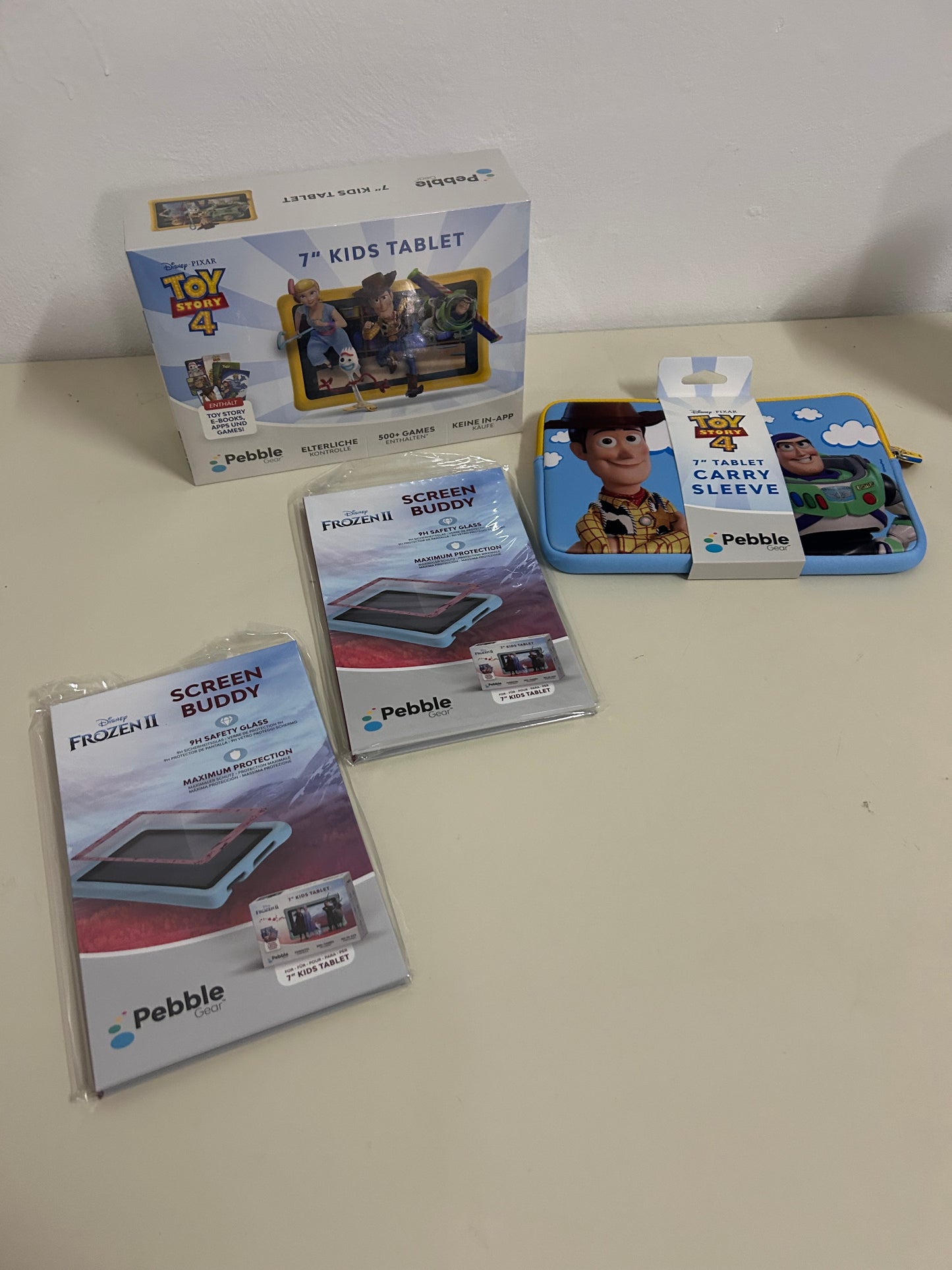 Pebble Gear 7 Zoll KinderTablet Toys Story mit zubehör