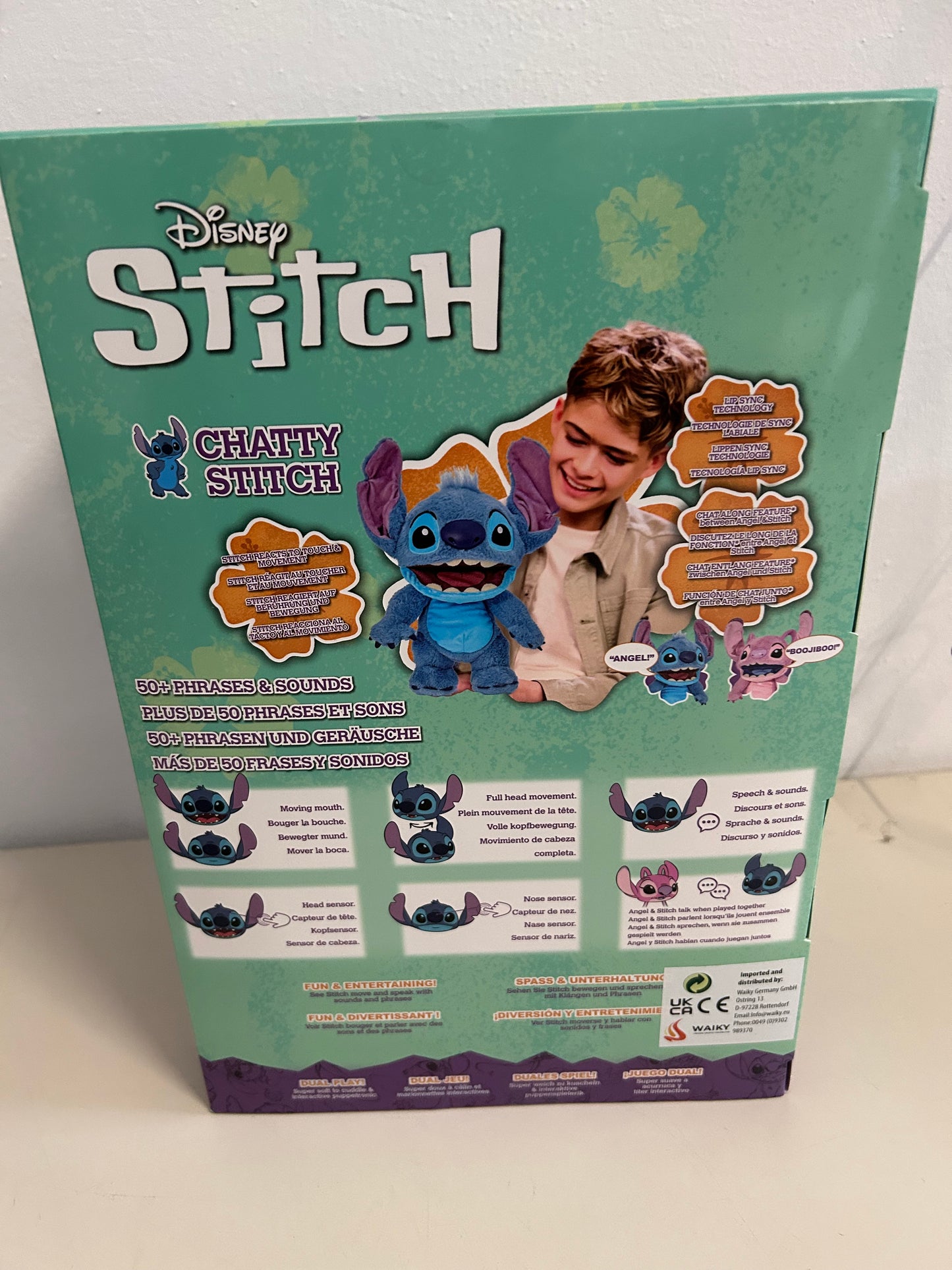 Chatty Stich Luxus Puppetronics Disney Interaktiv Sounds Spielzeug Für Alter 6+