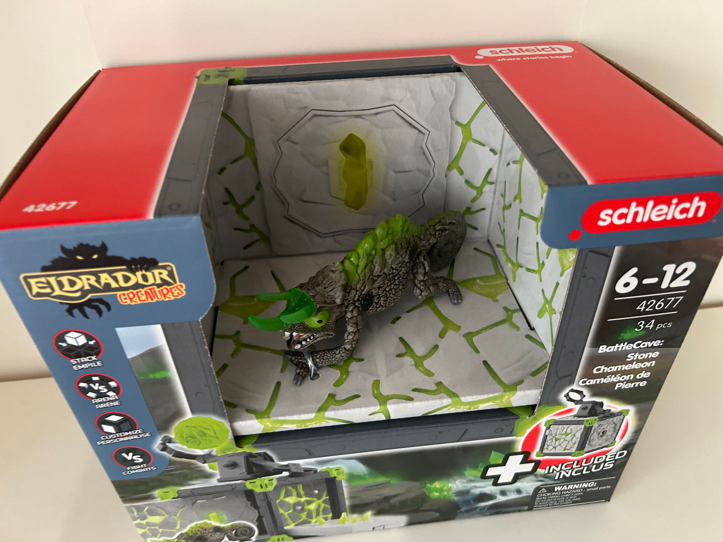 schleich® ELDRADOR CREATURES 42677 BattleCave Steinchamäleons