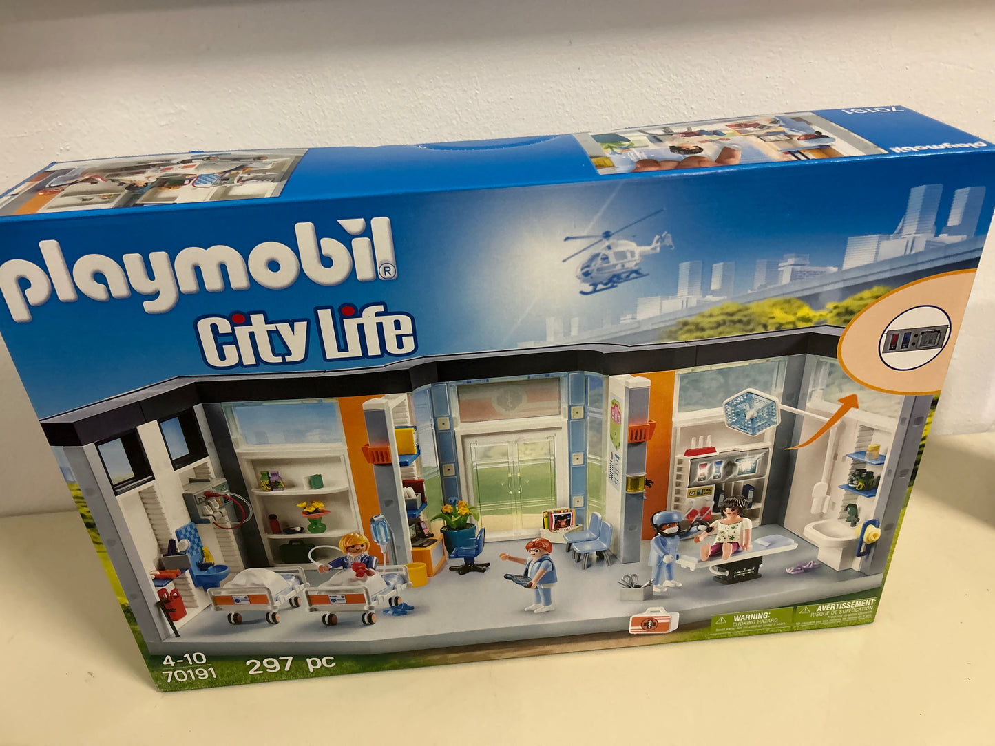 PLAYMOBIL 70191 City Life Ausgestatteter Krankenhausflügel Spielset NEU OVP